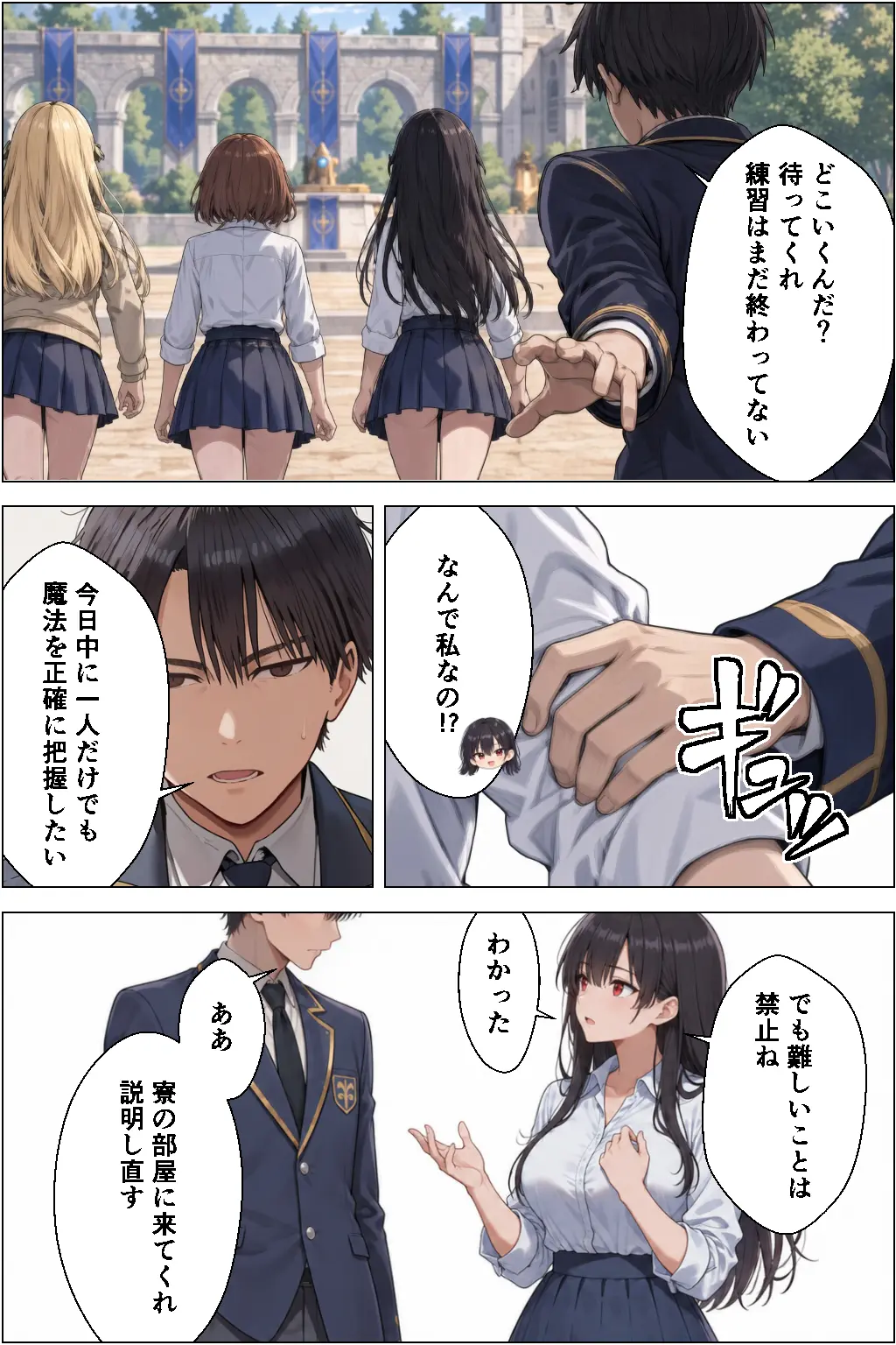 1軍ギャル三人組にデカチン見せたら生ハメセックスすることになっちゃった話 - 010