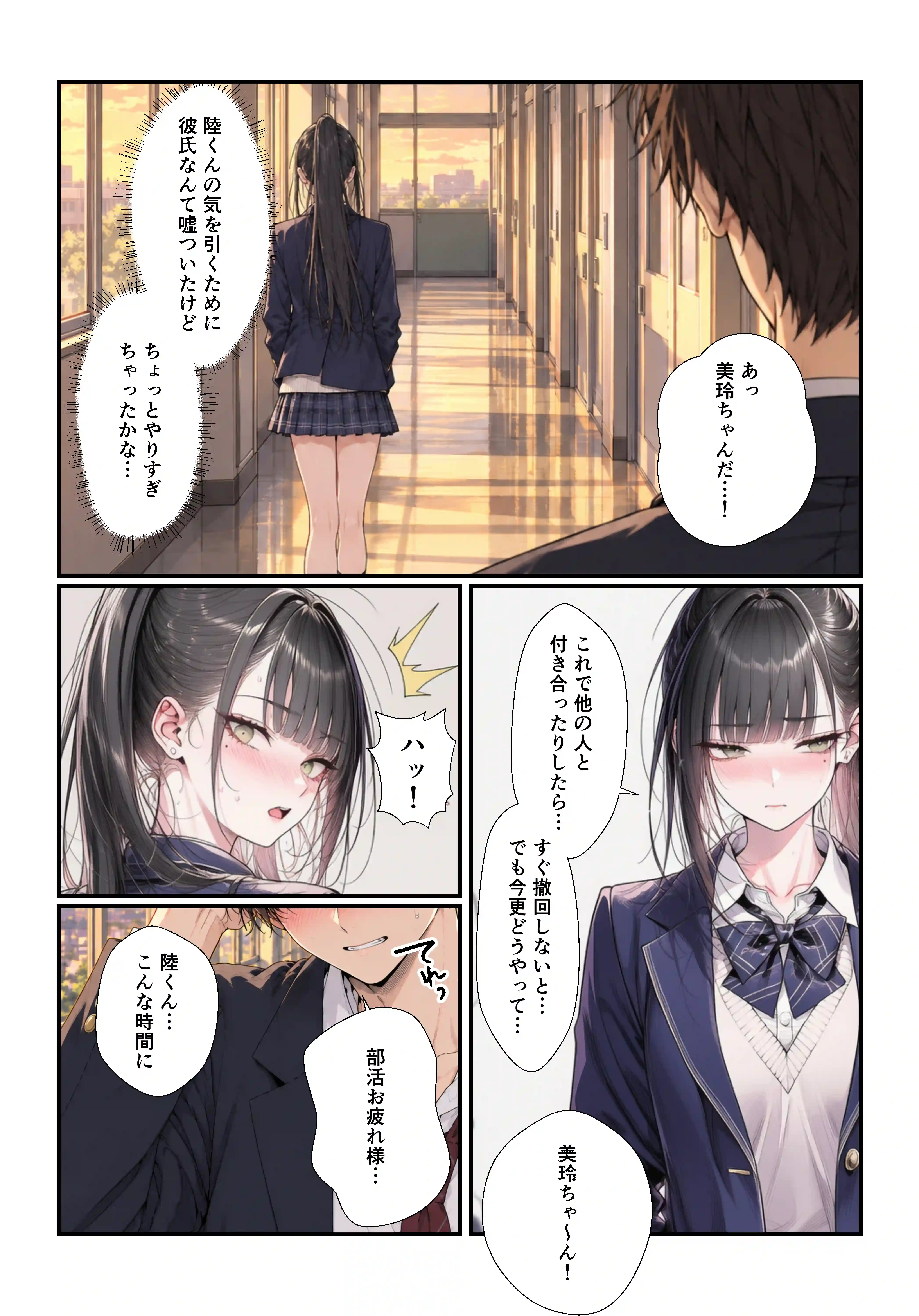 学園の一軍ギャルが実は俺で処女を捨てたがってた件 - 005