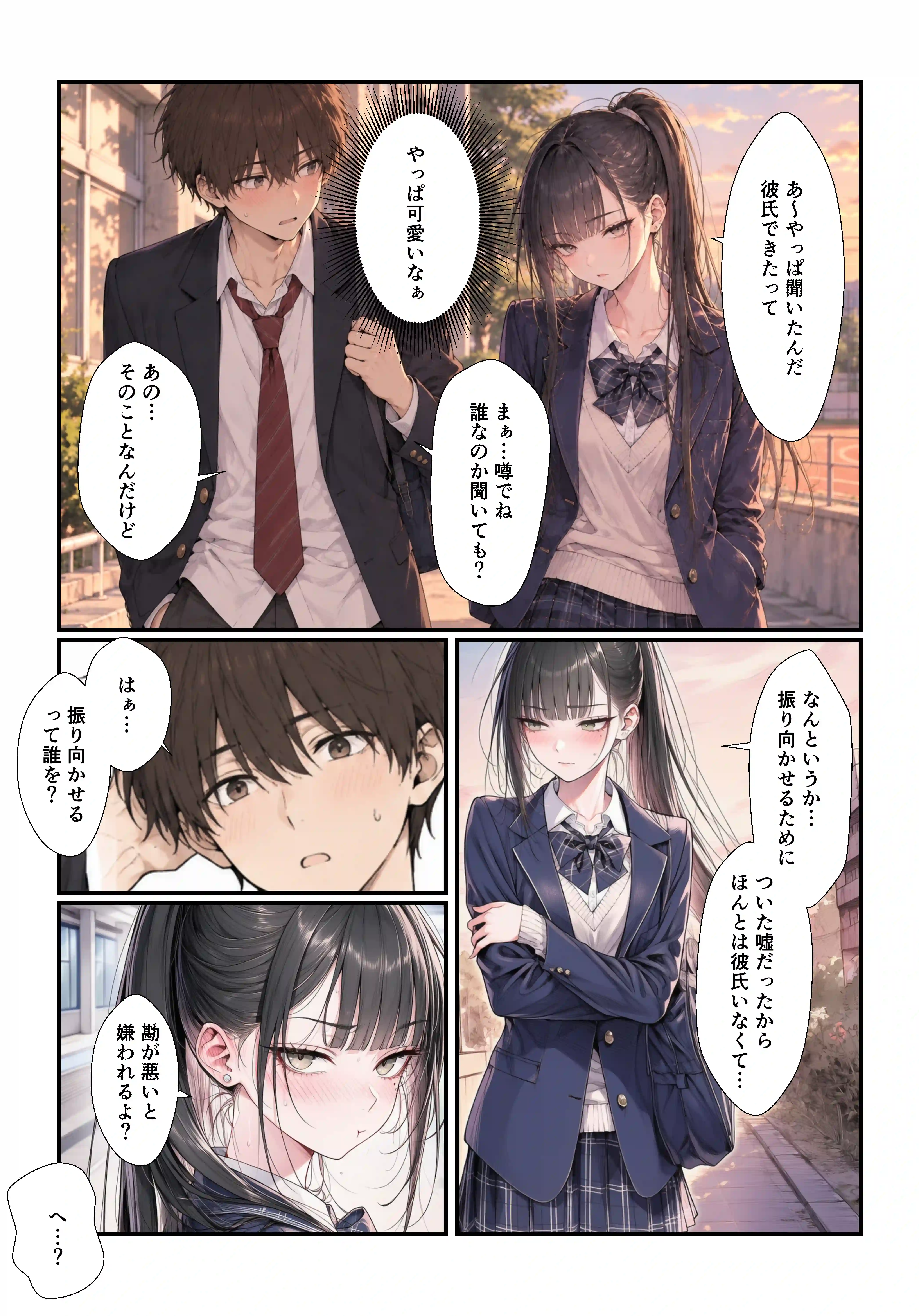 学園の一軍ギャルが実は俺で処女を捨てたがってた件 - 006