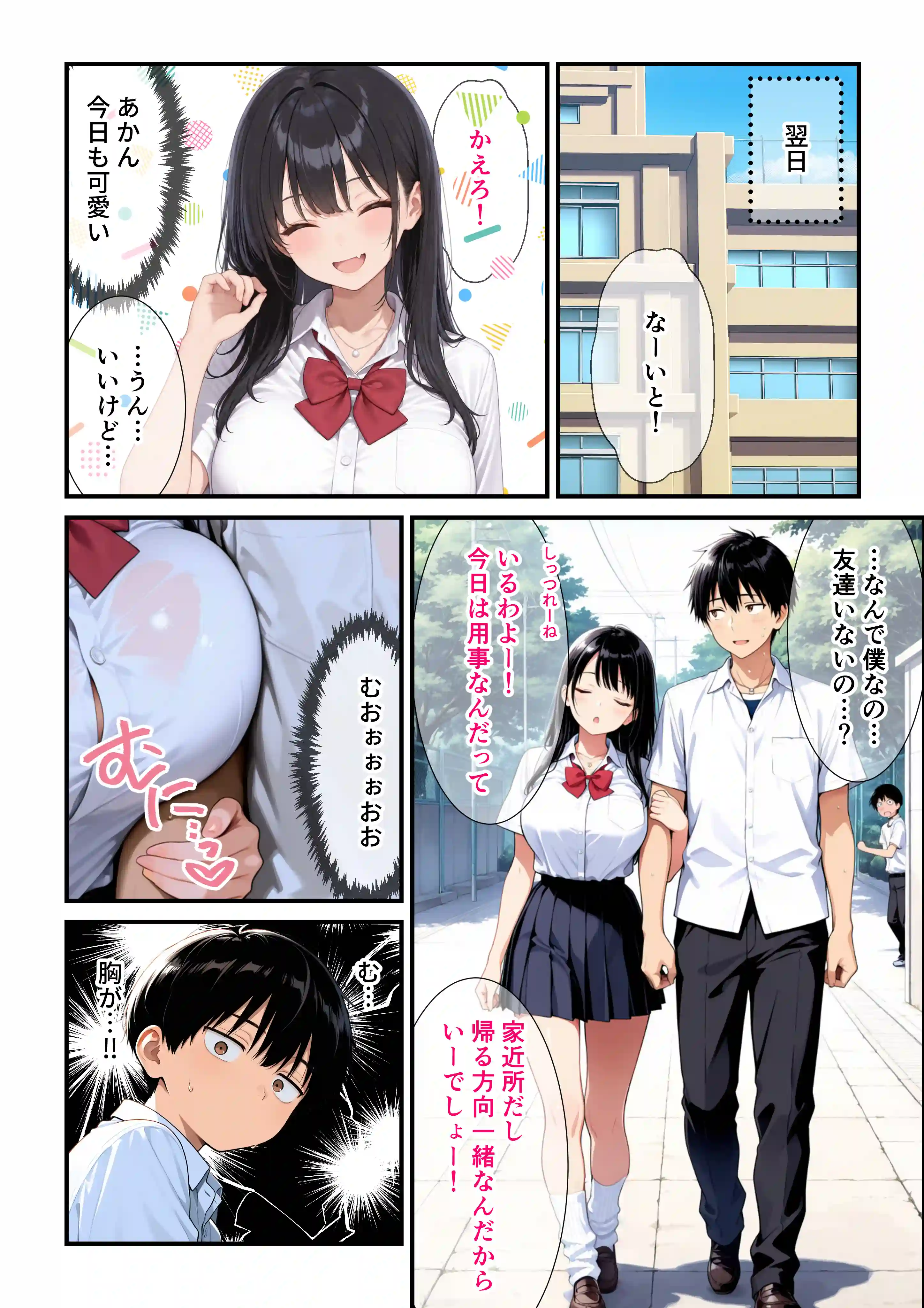 毎日猛アタックしてくる爆乳幼馴染にやっと告白して 僕の妄想イチャラブセックスに付き合ってもらった話 - 011