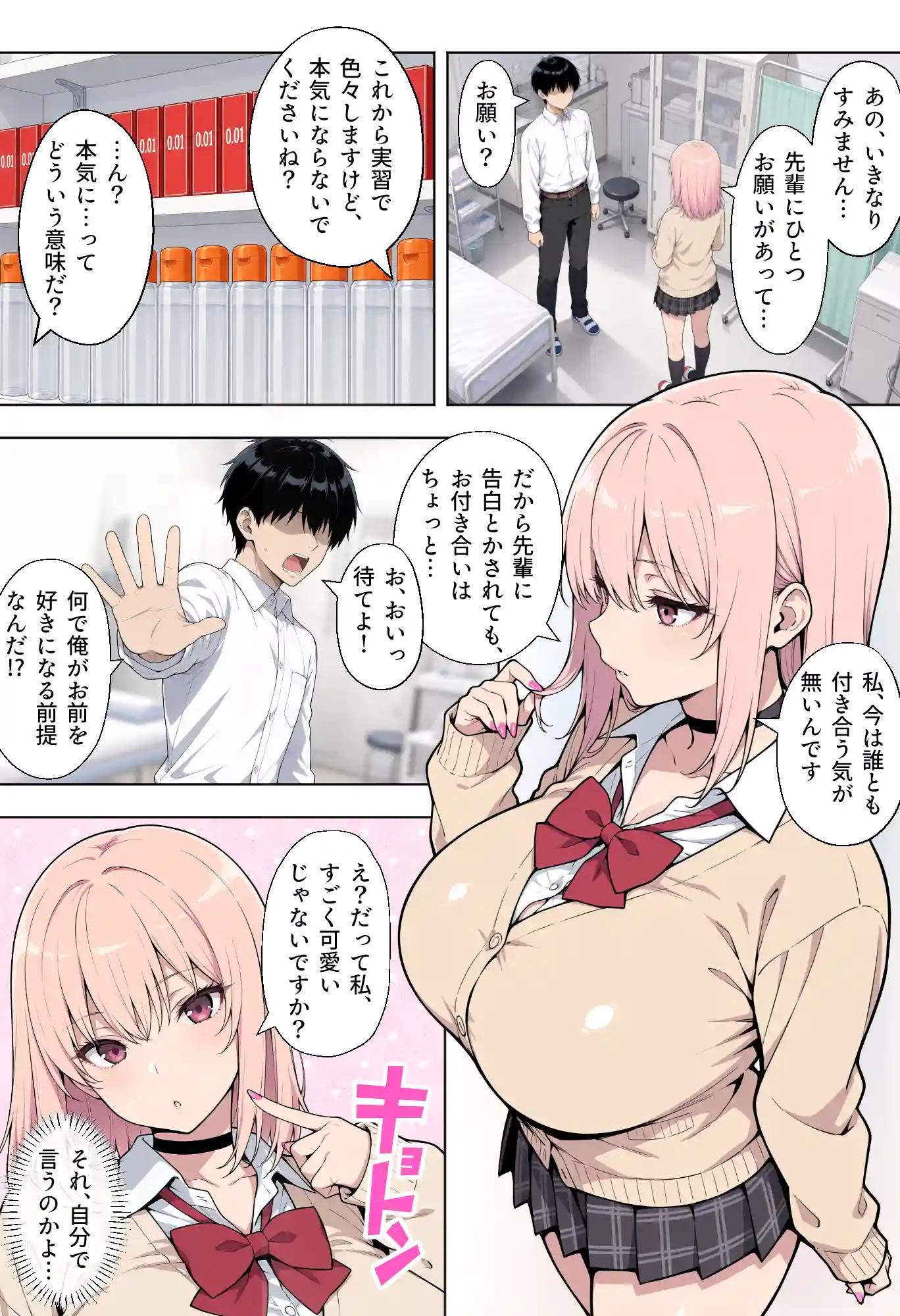 童貞の俺が性実習の授業であざとい系後輩ギャルと遺伝子相性SSSだった件 - 009