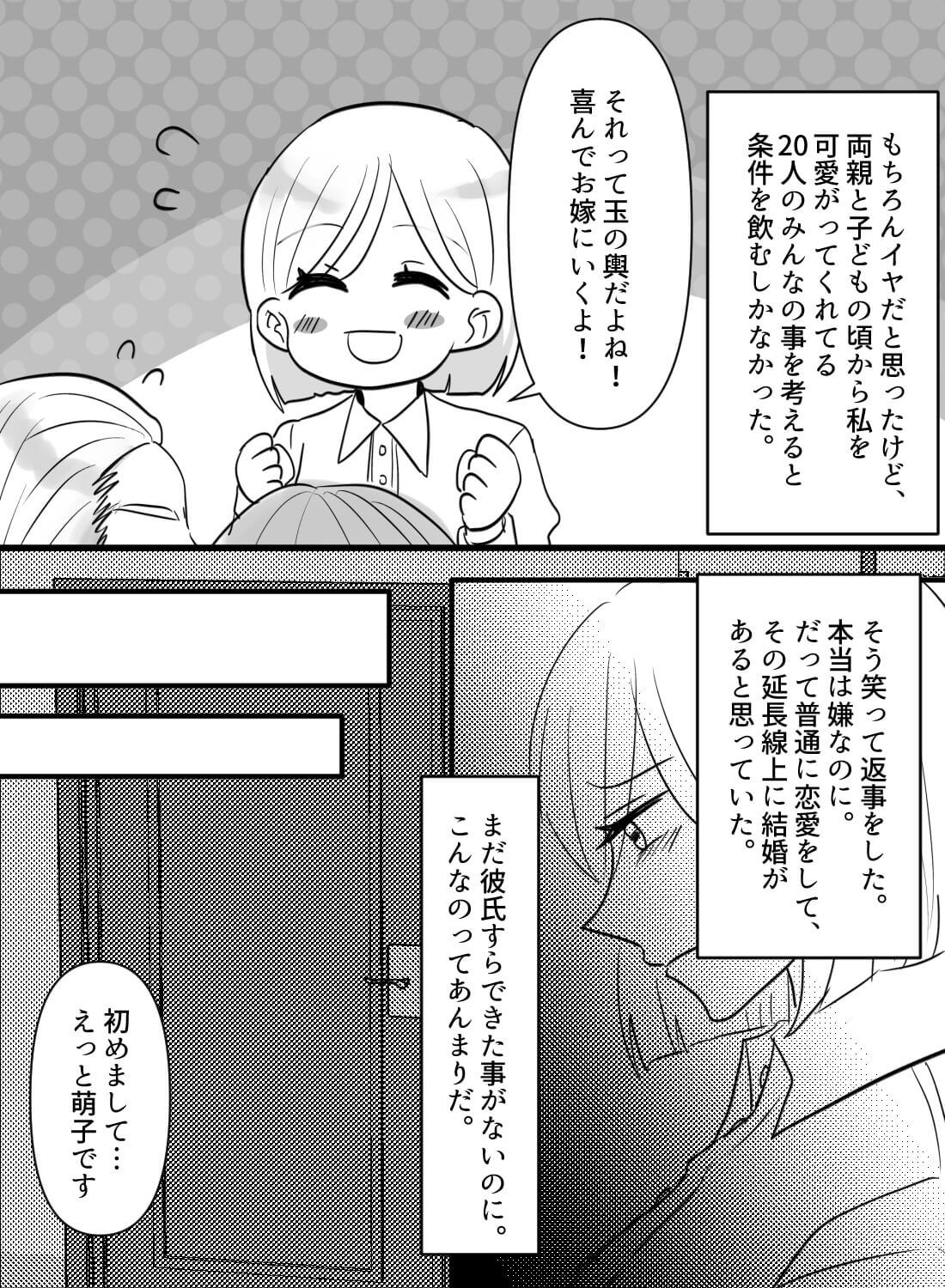 交際経験0処女の私が、親の都合で結婚させられて即初夜を迎えることになった話。 - 003
