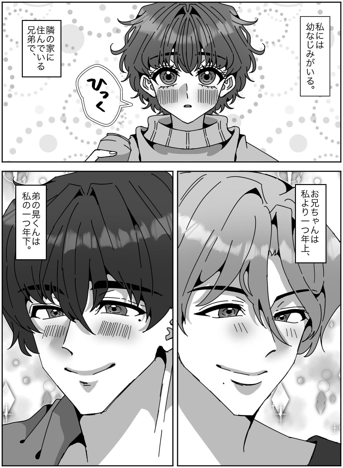 幼馴染のイケメン兄弟に求婚され、カラダの相性を3Pでお試しされちゃった話♡ - 002