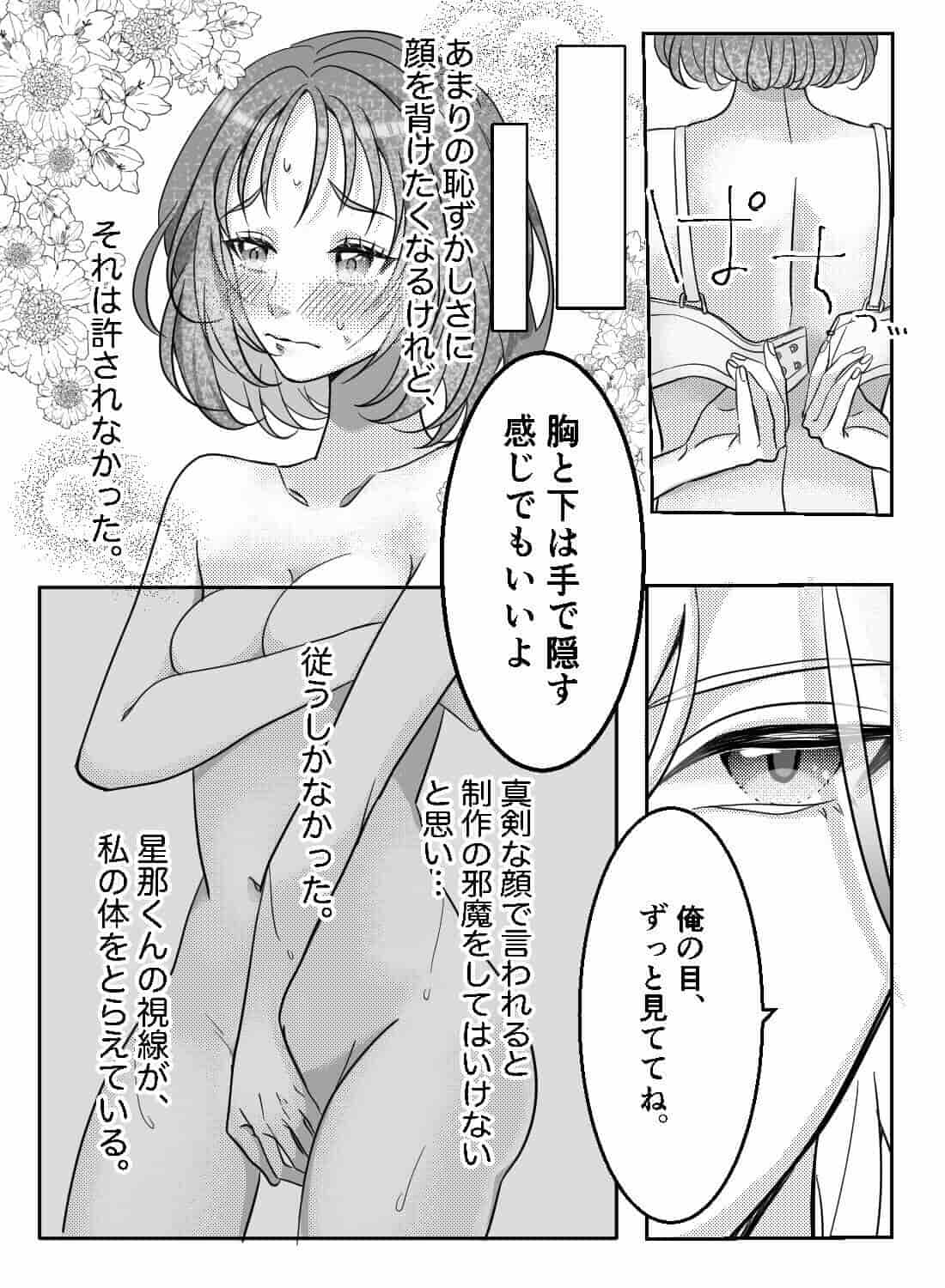 ヌードモデルを頼まれて、いつの間にか見られながらオナニーさせられちゃいました…♡ - 008