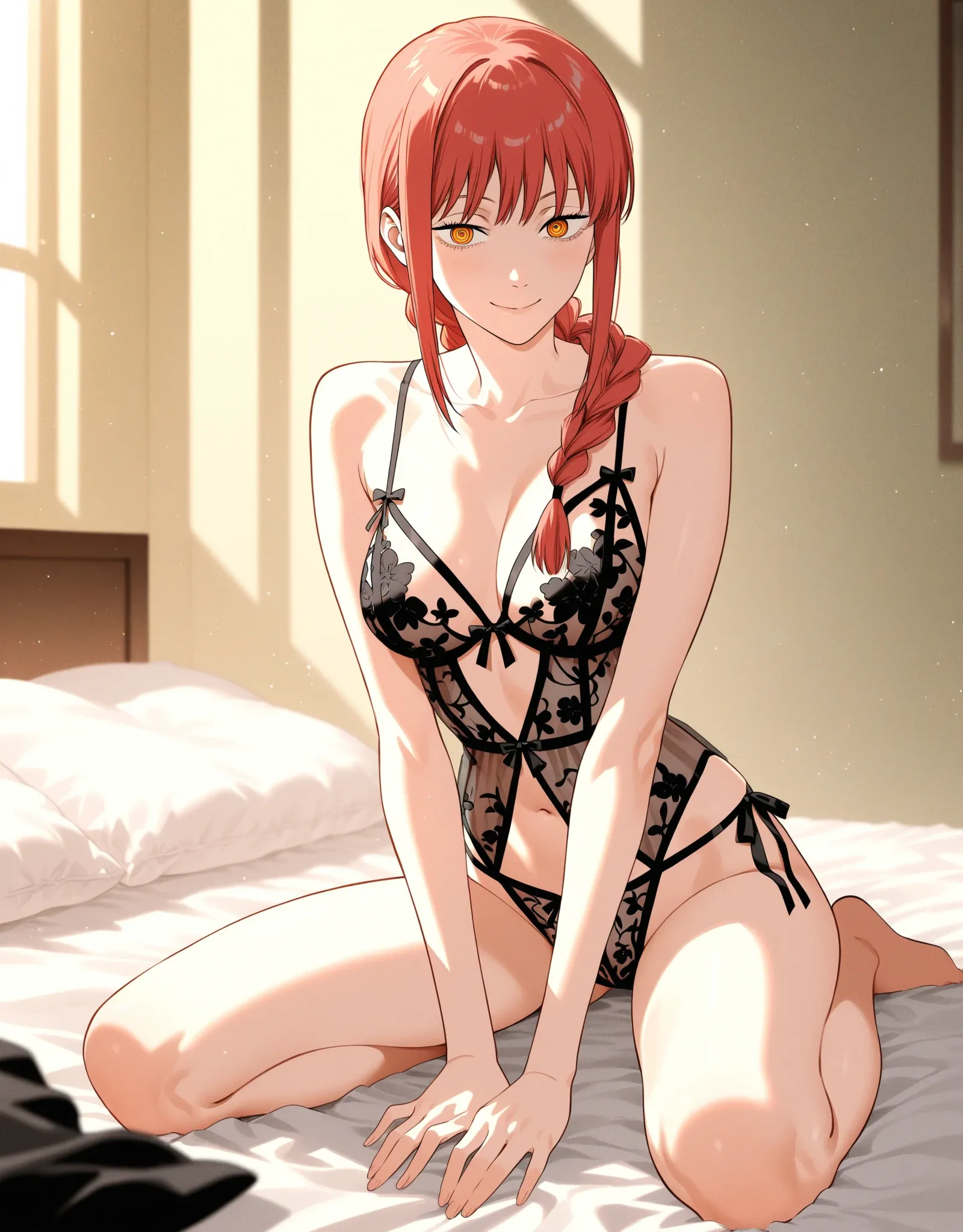 【チェンソーマンエロ画像】隠れ巨乳のマキマさんとラブラブ汗だくセックスで中出し三昧！ - PAGE 003