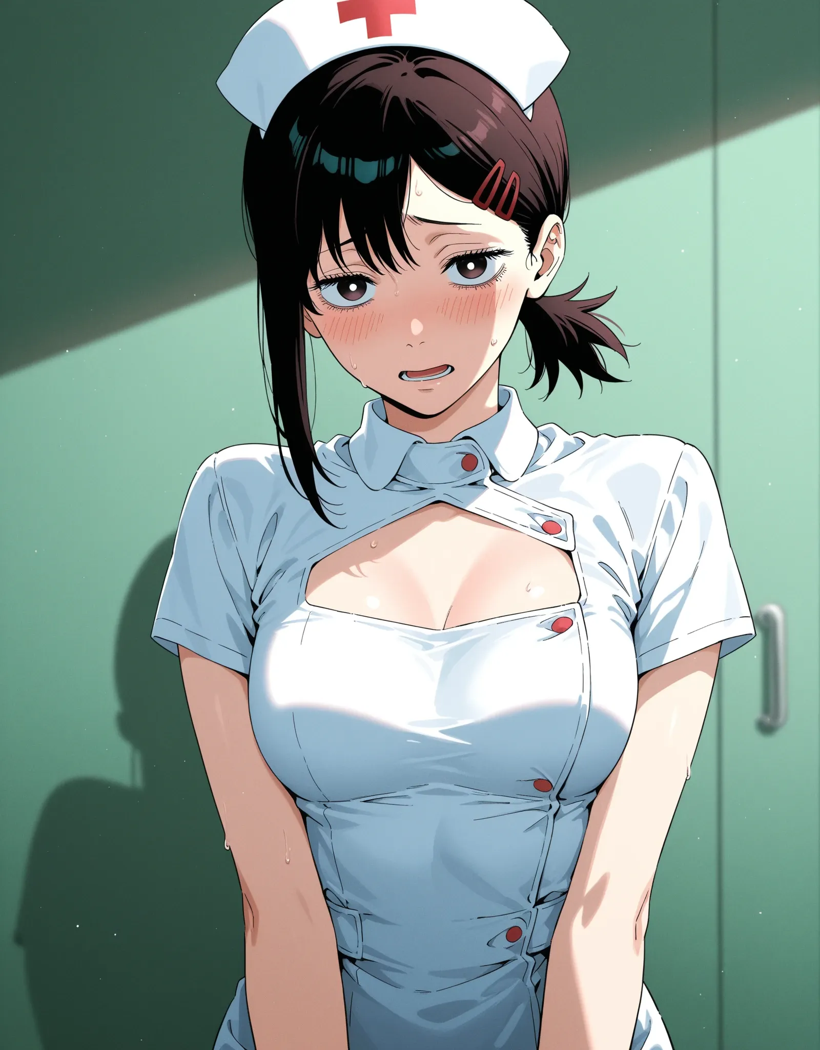 【チェンソーマンエロ画像】陰キャ女子コベニとコスプレセックス！戸惑いながらも快感を感じてる様が最高！ - PAGE 016