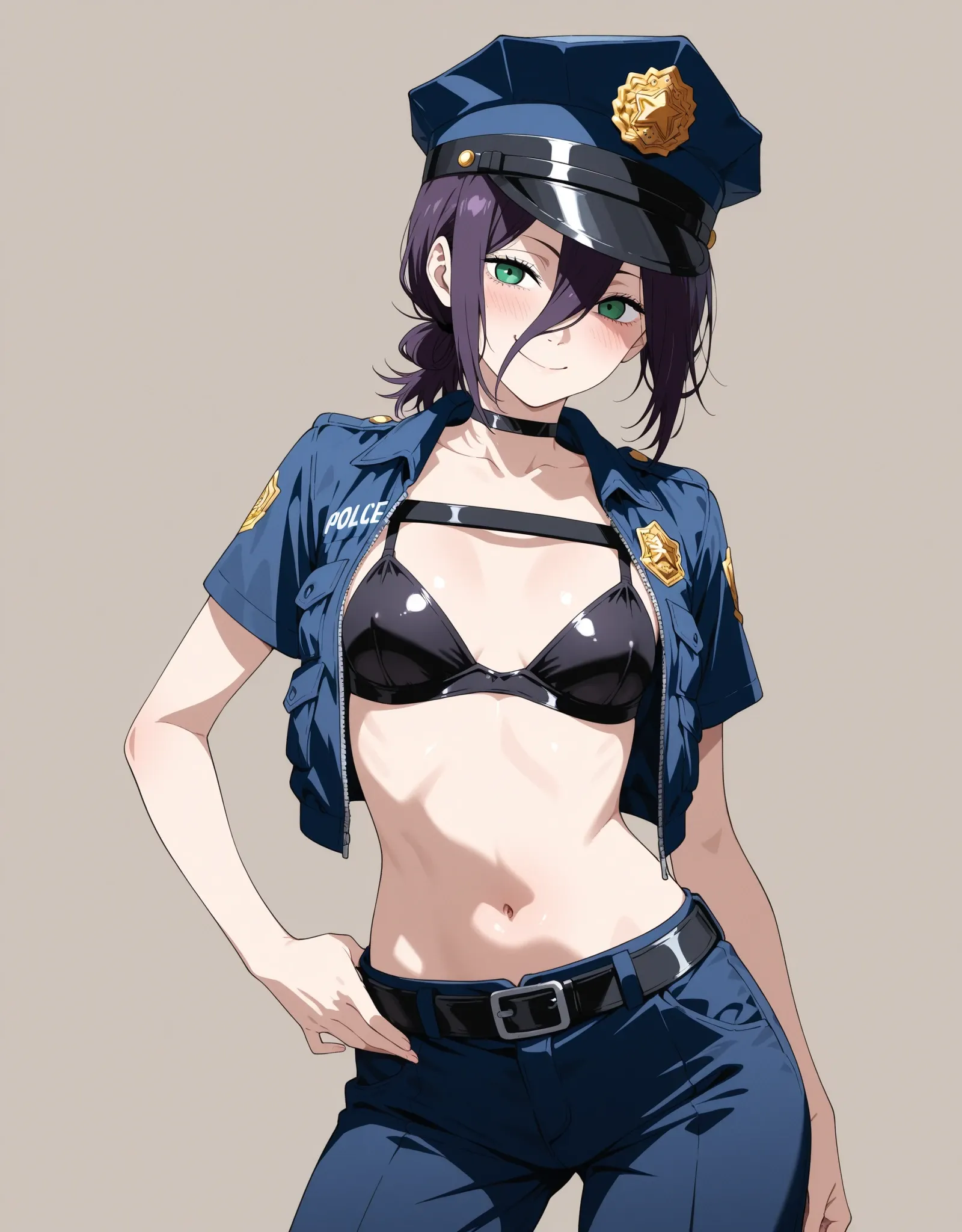 【チェンソーマンエロ画像】レゼとコスプレ汗だくセックス！警察官やサンタクロースのコスプレも挟みながら最後は全裸で体液まみれの快楽セックス！ - PAGE 033