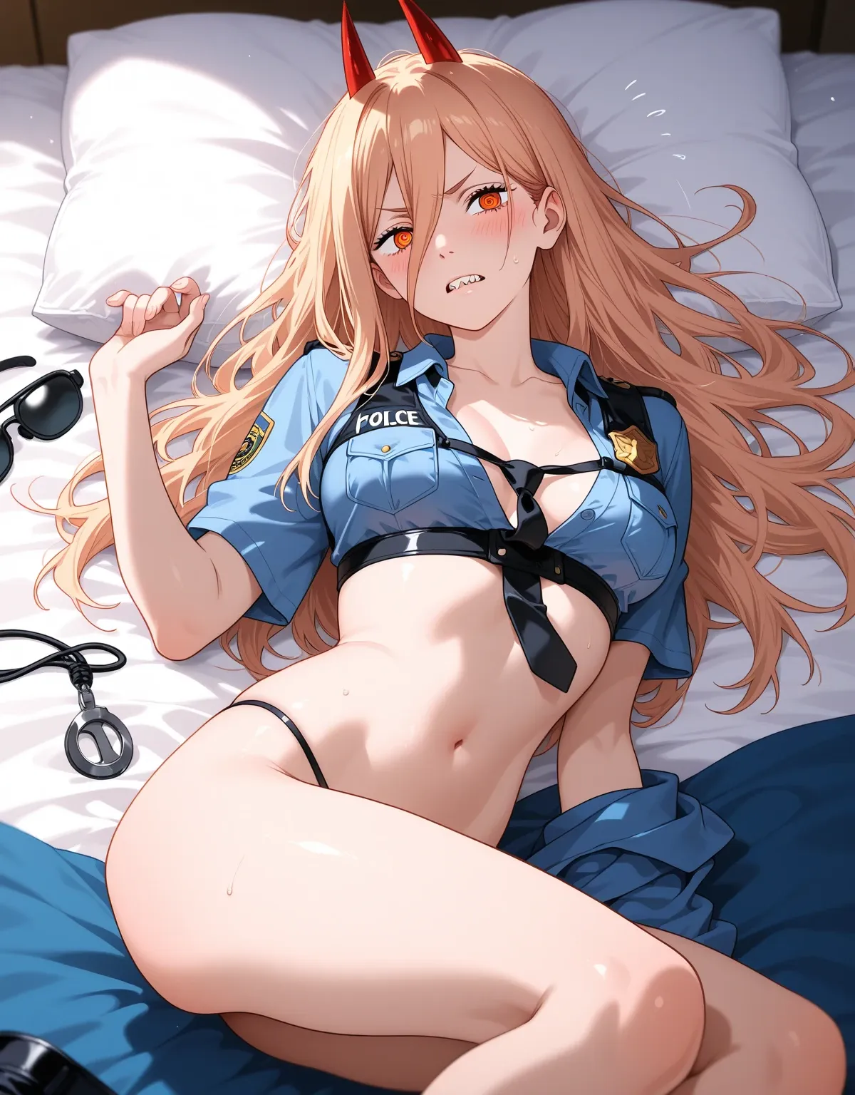 【チェンソーマンエロ画像】コスプレパワーが超可愛い！ネコミミパワーが快楽に溺れてよだれMAXのアヘ顔で昇天！ - PAGE 031