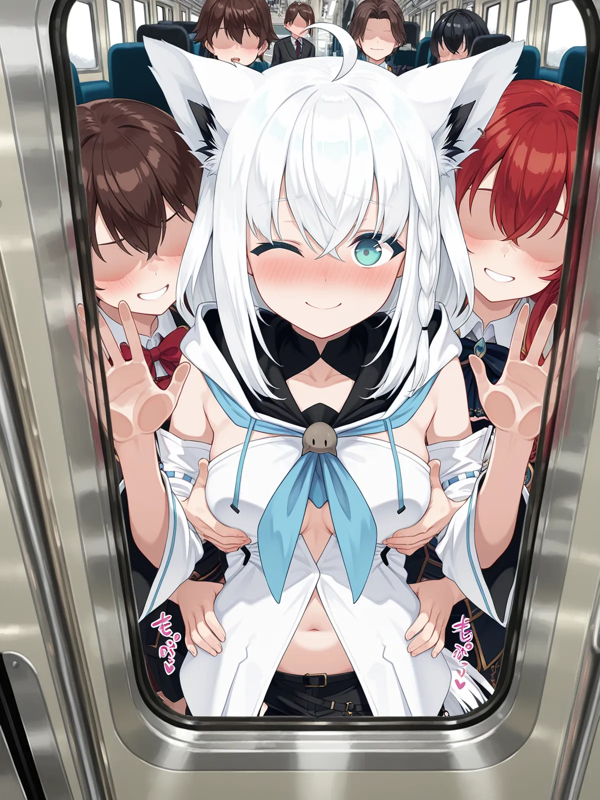 【白上フブキエロ画像】ローアングルで白上フブキの鼠径部がエロい！赤面させてセックスも捗っちゃう！ - PAGE 023