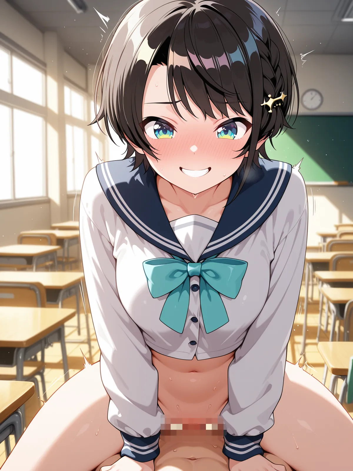 【大空スバルエロ画像】エロいことされてメス顔晒す大空スバル！むっちりボディを余すことなく堪能しフェラもセックスも！ - PAGE 043