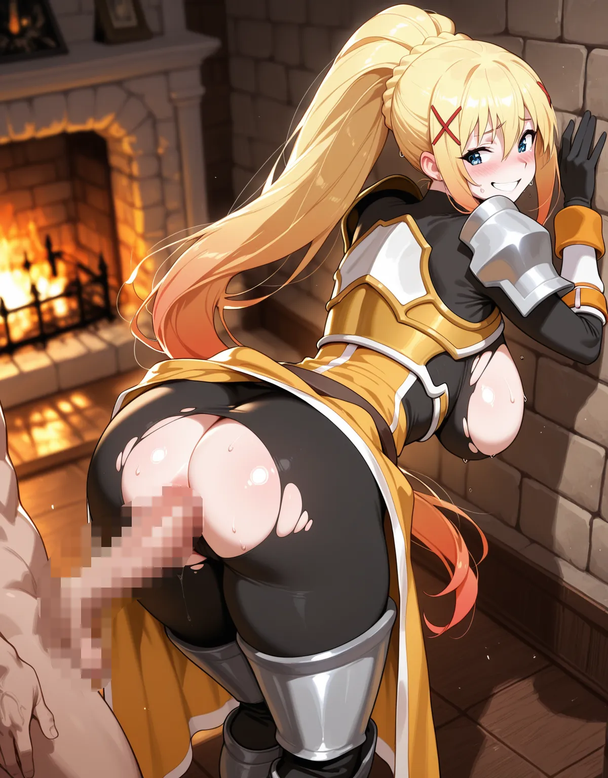 【この素晴らしい世界に祝福を！エロ画像】ダクネスが恥ずかしがりながらも犯される！ドMなクルセイダーにはちょうどいい？ - PAGE 023