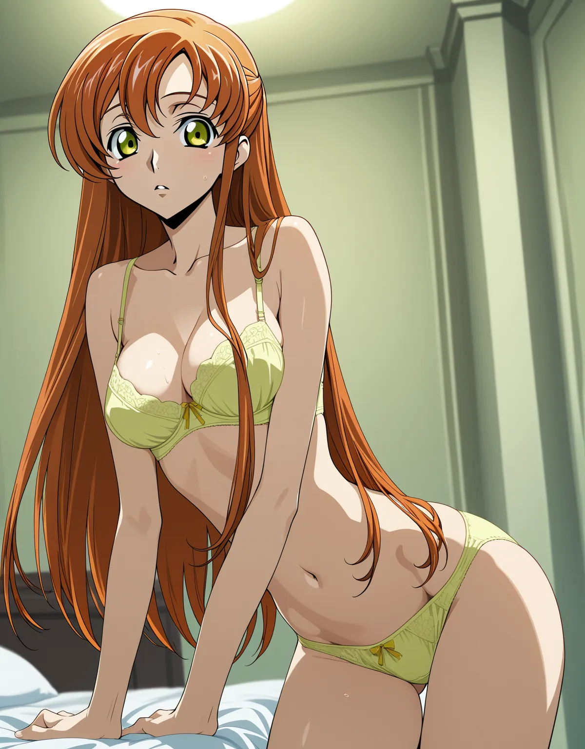 【コードギアスエロ画像】シャーリーのスク水着衣セックス！モデル体型の身体を独り占め！巨根セックスの快楽に溺れアヘ顔連発！ - PAGE 002