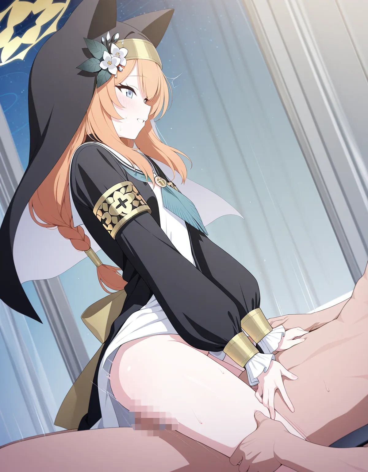 【ブルーアーカイブエロ画像】シスターフッドのマリーが着衣セックス！スレンダーですらっとした肉付きにシスターを犯す背徳感！ - PAGE 033