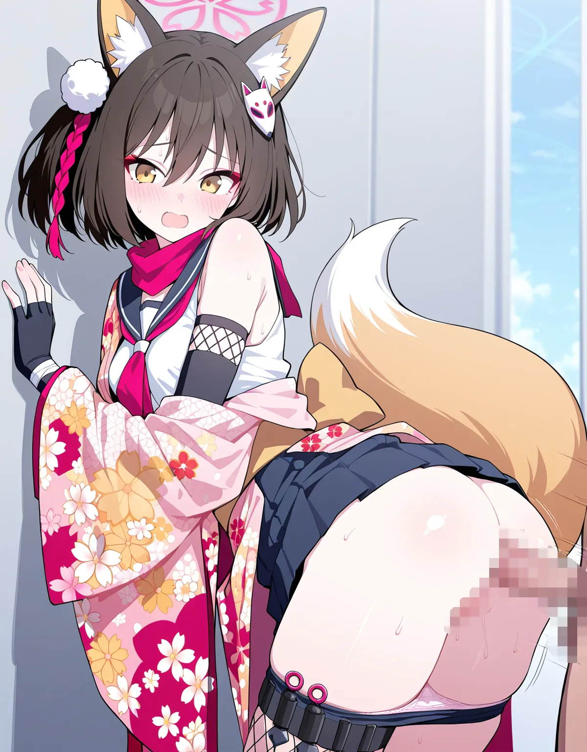 【ブルーアーカイブエロ画像】人懐っこいイズナのすごいおっぱいお披露目！もふもふ具合にイズナ流の忍術をお披露目！ - PAGE 045