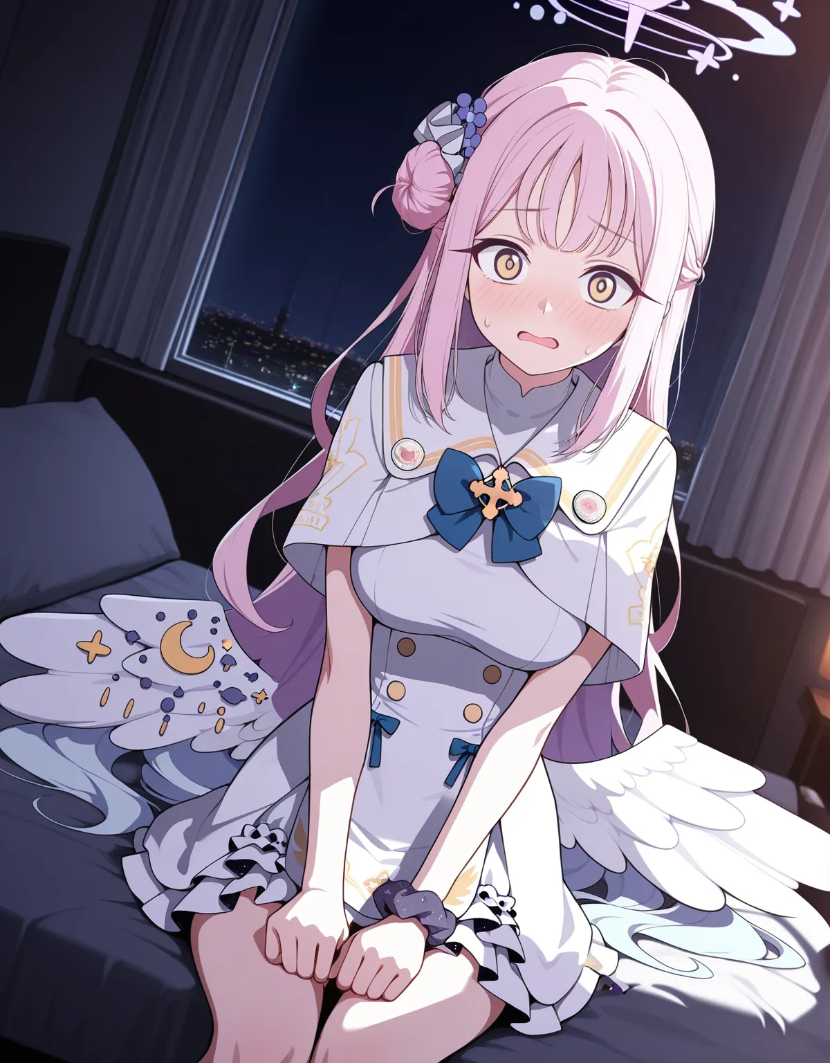 【ブルーアーカイブエロ画像】ティーパーティーのミカが恥ずかしがりながらセックス！お姫様が煽ってきたから思いっきりやってしまう！ - PAGE 001