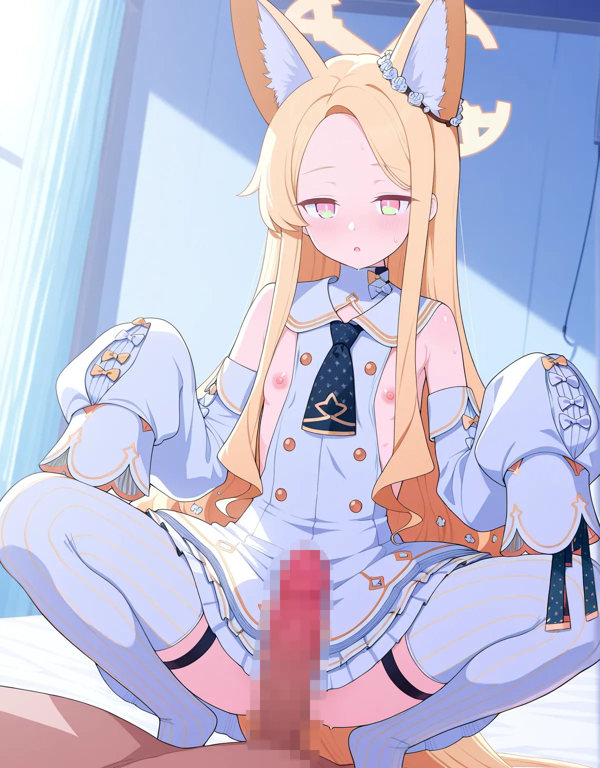 【ブルーアーカイブエロ画像】百合園セイアがつるぺたボディで余すことなくセックスを堪能！性欲を掻き立てて大量射精させるセクシーセイアですまない！ - PAGE 028