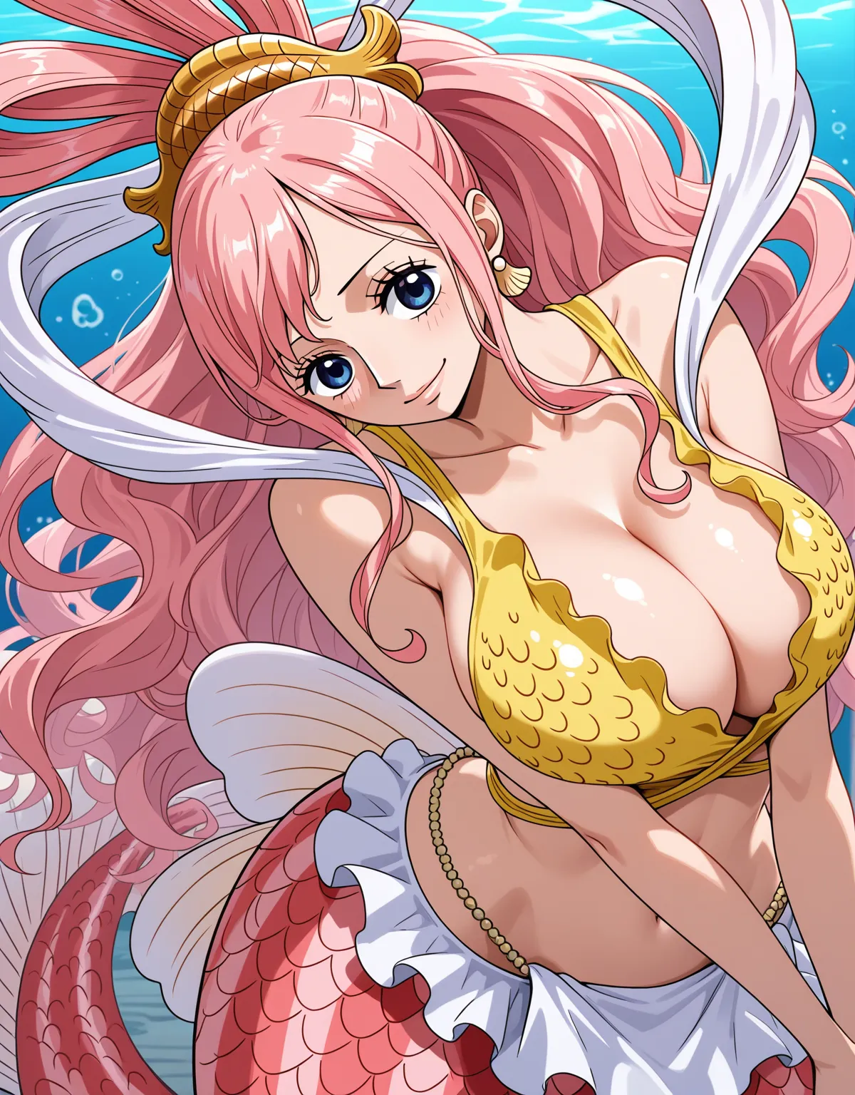 【ワンピースエロ画像】しらほしが人間とのセックスで快楽堕ち！アヘ顔ダブルピースも決めてセックスの快感に溺れる！ｗｗ - PAGE 001