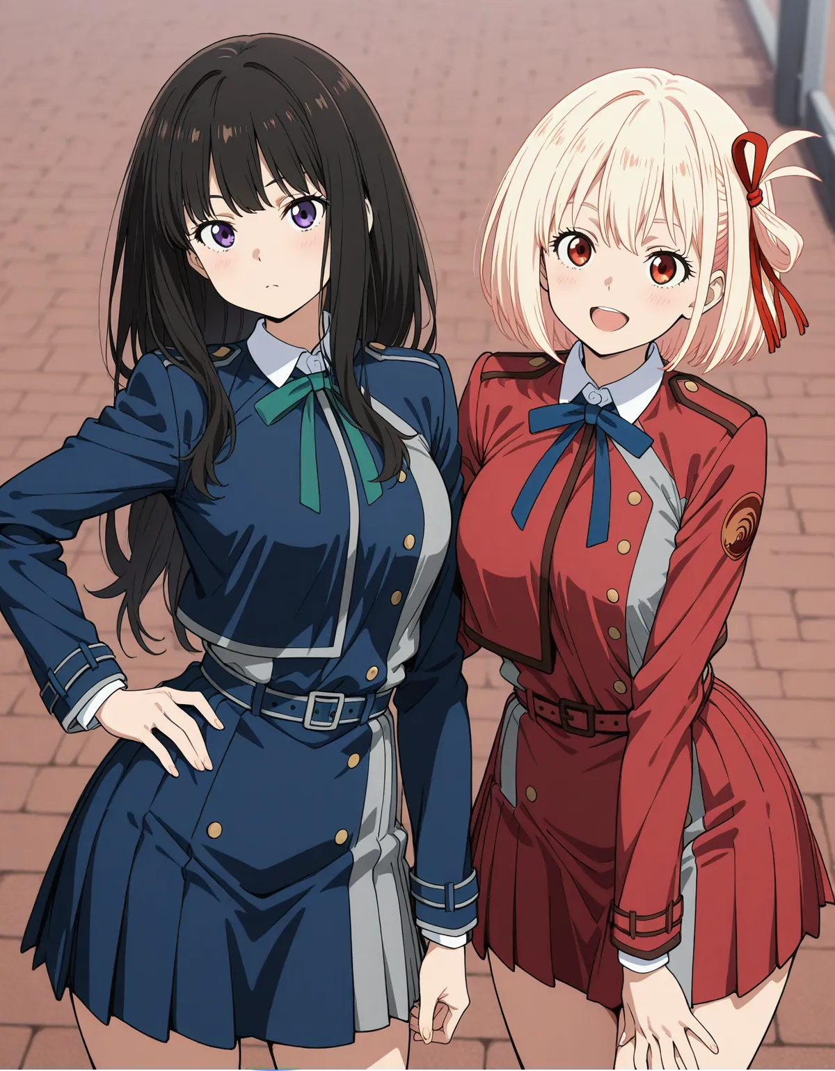 【リコリス・リコイルエロ画像】錦木千束と井ノ上たきなによるレズセックス！お互い責め合って可愛らしくイキまくり！ - PAGE 001