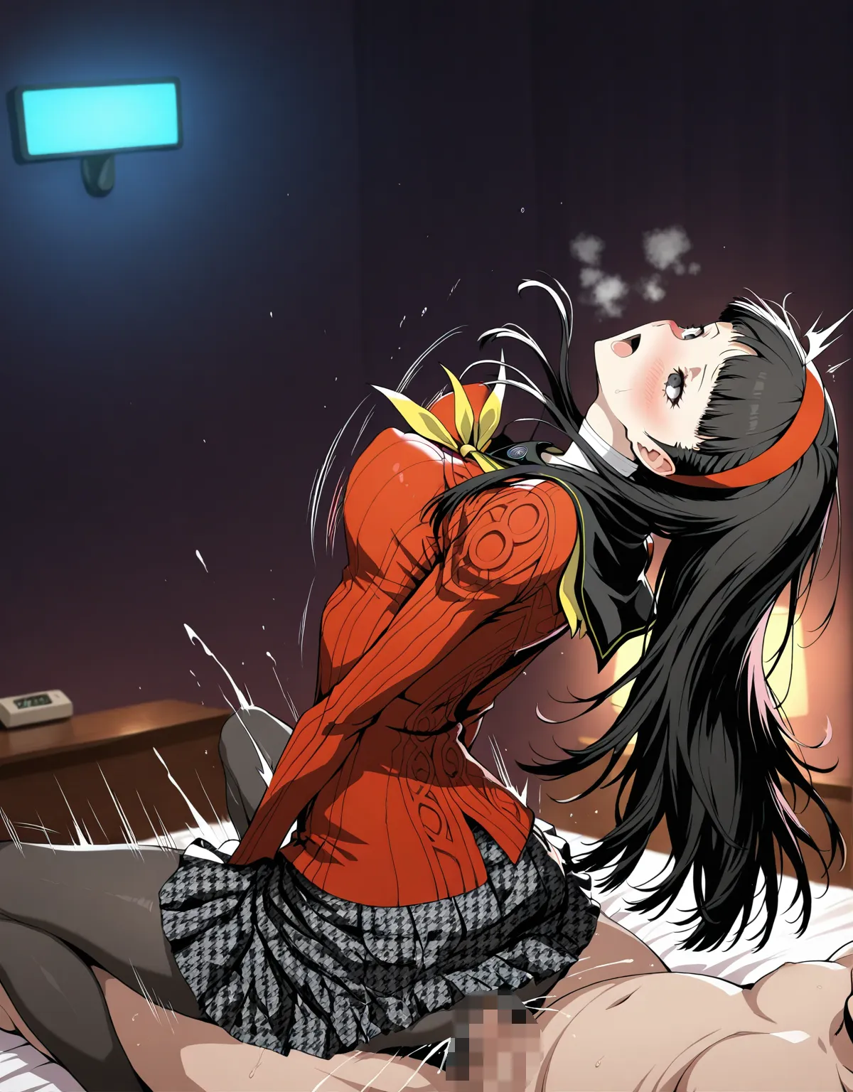 【ペルソナ4エロ画像】天城雪子が制服のままフェラからセックスまで！大和撫子の雰囲気をだしながらタイツを破いてセックスは勃起不可避！ - PAGE 008