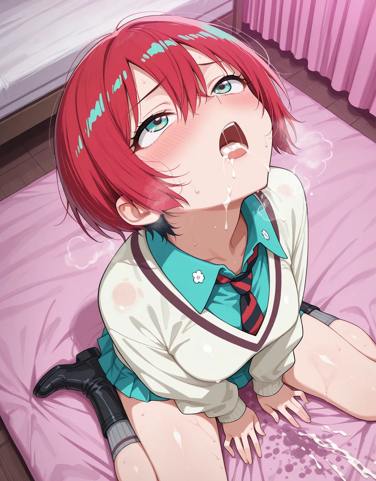 【機動戦士Gundam GQuuuuuuXエロ画像】制服姿のマチュがホテルでキラキラ探しをしちゃう！？隠れ巨乳がまるわかりのスーツがエロくて堪らない！！ - PAGE 037