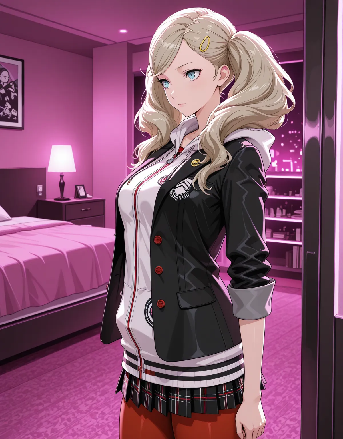 【ペルソナ5エロ画像】高巻杏が制服のまま犯されてしまう！クォーター美人のフェラにムチムチ具合が堪らない！！ - PAGE 001