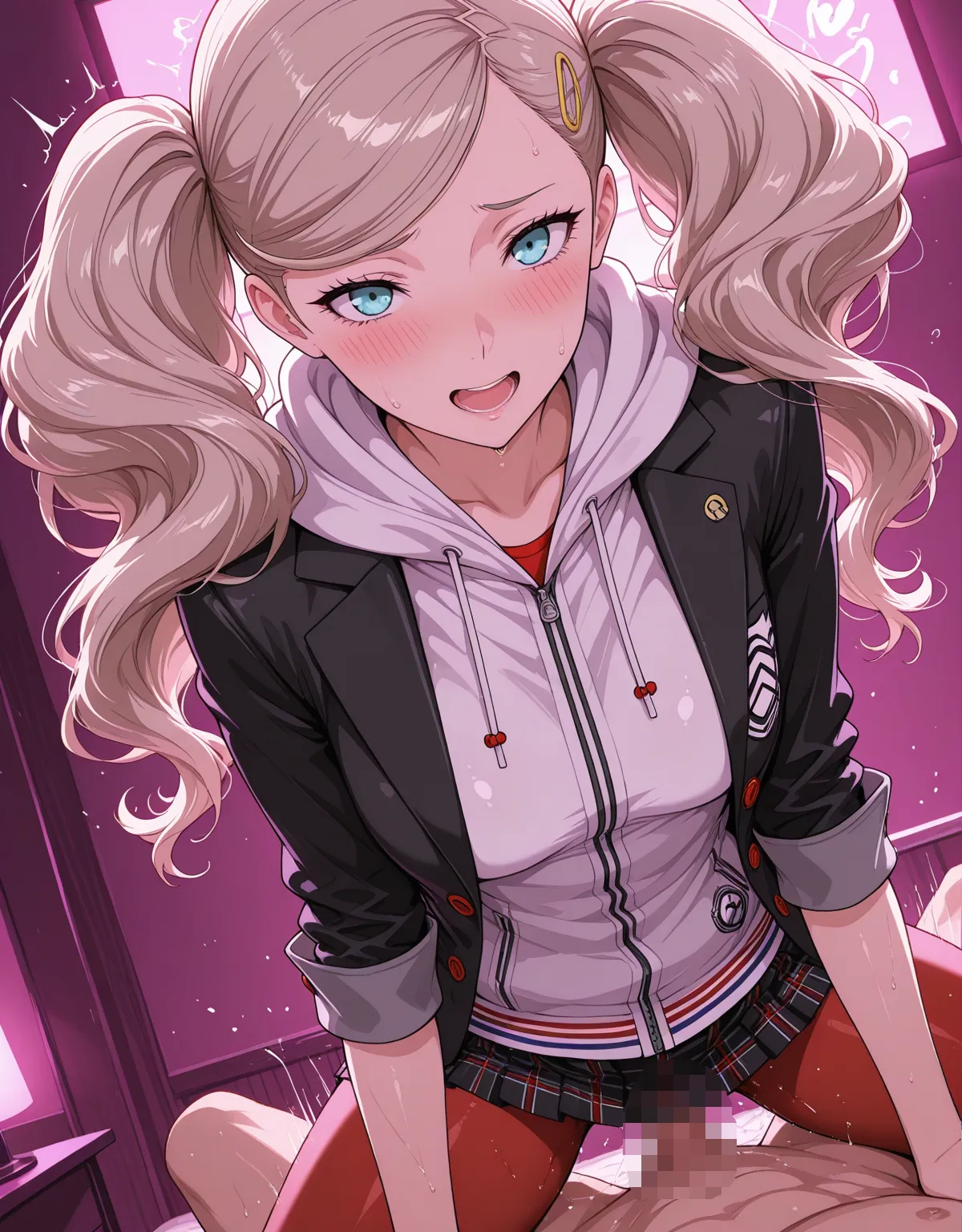 【ペルソナ5エロ画像】高巻杏が制服のまま犯されてしまう！クォーター美人のフェラにムチムチ具合が堪らない！！ - PAGE 005