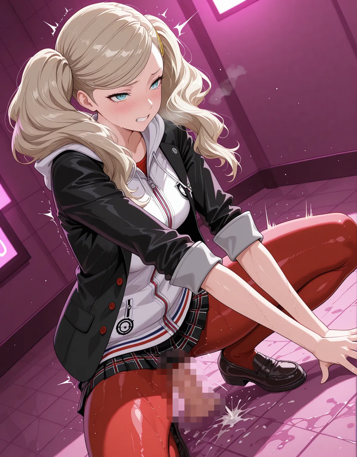 【ペルソナ5エロ画像】高巻杏が制服のまま犯されてしまう！クォーター美人のフェラにムチムチ具合が堪らない！！ - PAGE 007