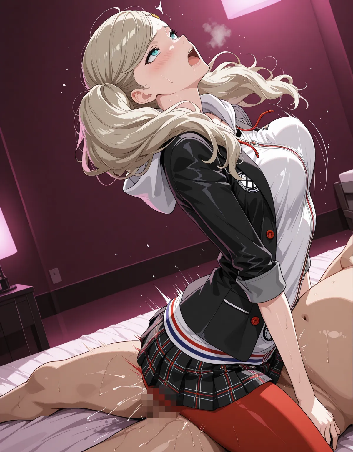 【ペルソナ5エロ画像】高巻杏が制服のまま犯されてしまう！クォーター美人のフェラにムチムチ具合が堪らない！！ - PAGE 008