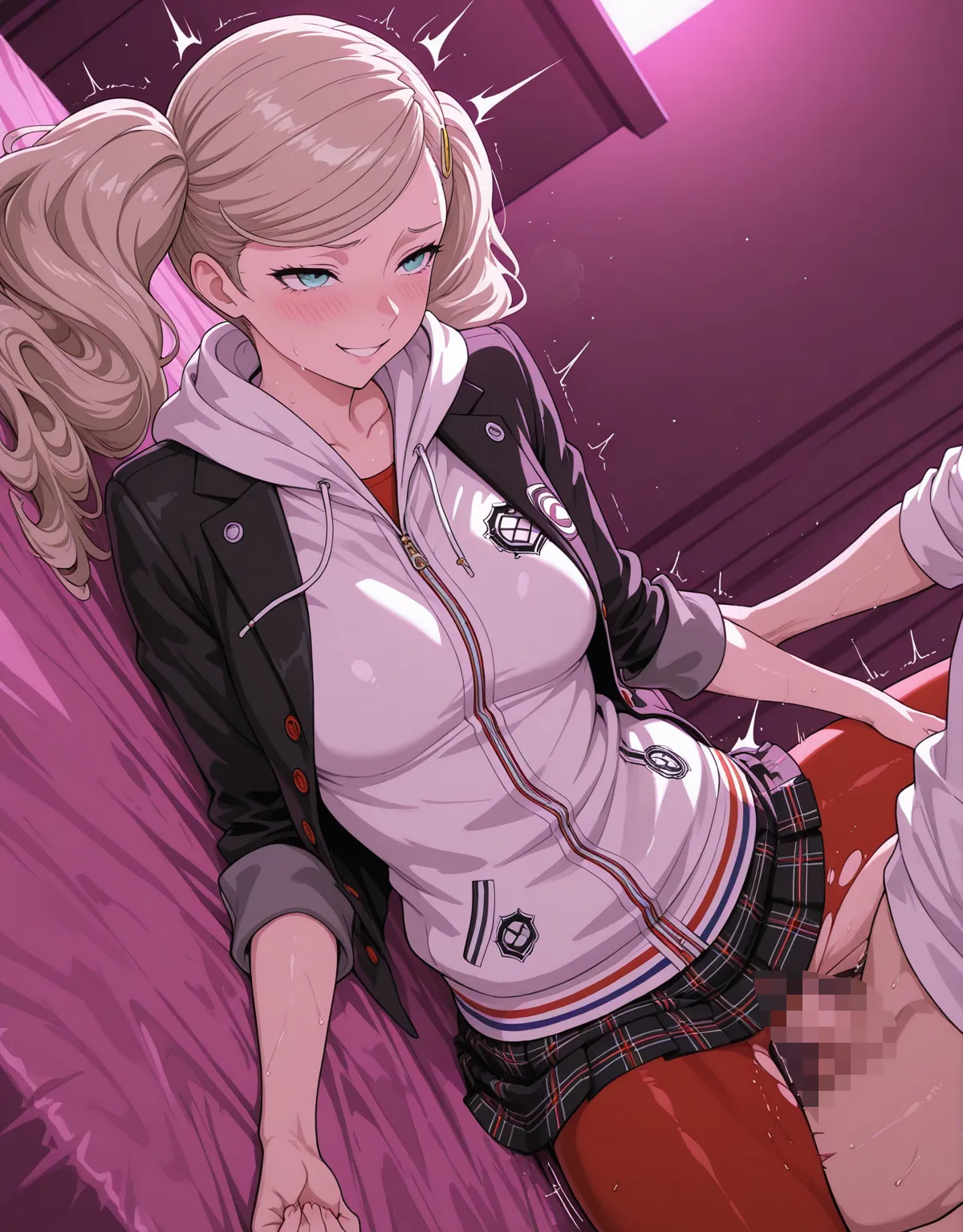 【ペルソナ5エロ画像】高巻杏が制服のまま犯されてしまう！クォーター美人のフェラにムチムチ具合が堪らない！！ - PAGE 015