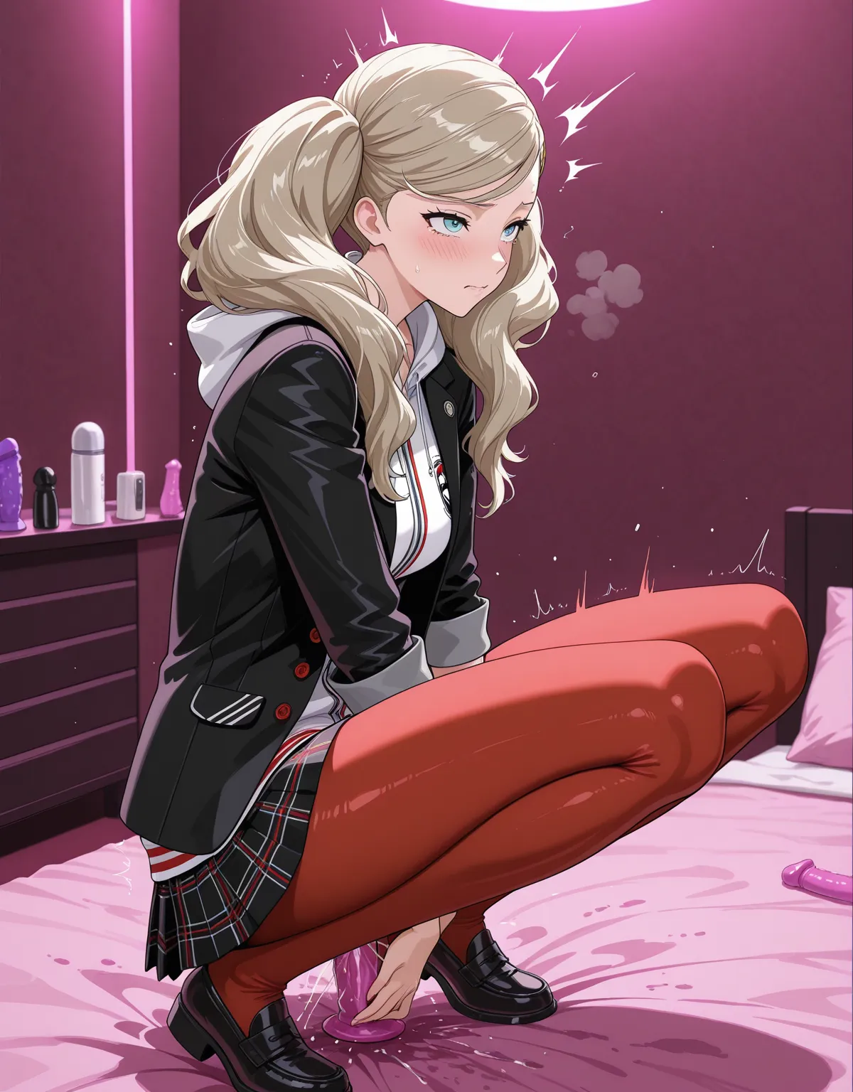 【ペルソナ5エロ画像】高巻杏が制服のまま犯されてしまう！クォーター美人のフェラにムチムチ具合が堪らない！！ - PAGE 024