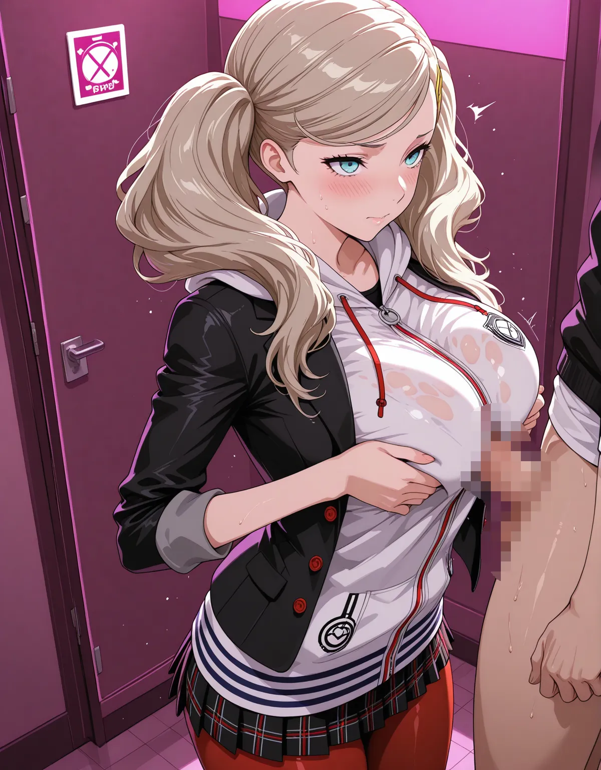 【ペルソナ5エロ画像】高巻杏が制服のまま犯されてしまう！クォーター美人のフェラにムチムチ具合が堪らない！！ - PAGE 025