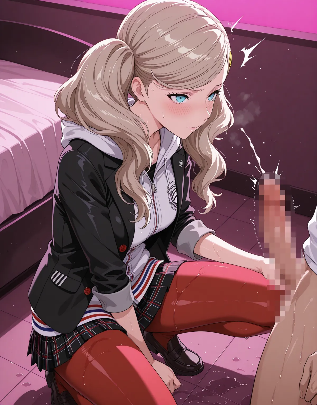 【ペルソナ5エロ画像】高巻杏が制服のまま犯されてしまう！クォーター美人のフェラにムチムチ具合が堪らない！！ - PAGE 028