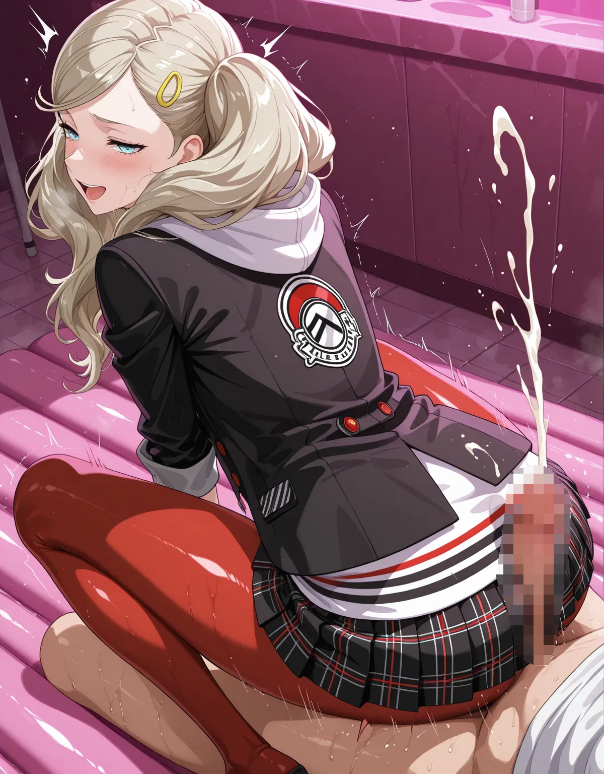 【ペルソナ5エロ画像】高巻杏が制服のまま犯されてしまう！クォーター美人のフェラにムチムチ具合が堪らない！！ - PAGE 037