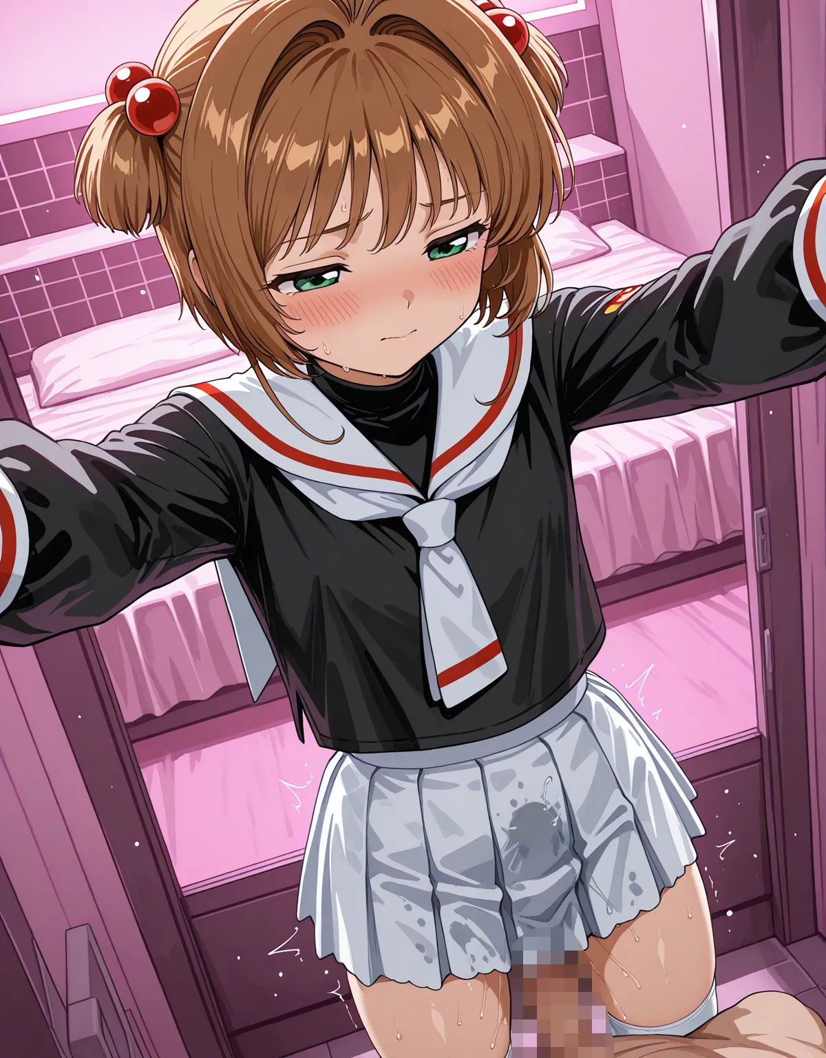 【カードキャプターさくらエロ画像】木之本桜が制服姿で巨根をぶち込まれてしまう！ミニマムボディにみっちり入ってヒロインがしちゃいけない顔になってしまう！ - PAGE 010