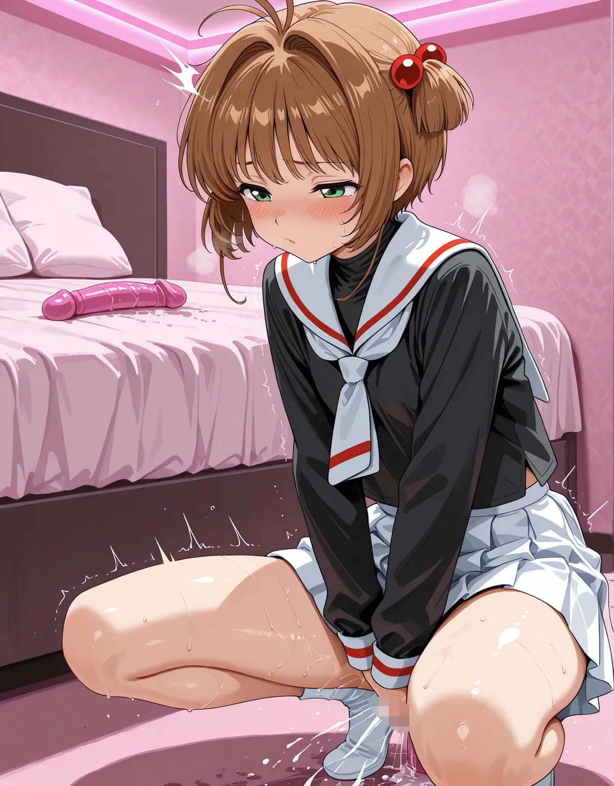 【カードキャプターさくらエロ画像】木之本桜が制服姿で巨根をぶち込まれてしまう！ミニマムボディにみっちり入ってヒロインがしちゃいけない顔になってしまう！ - PAGE 019