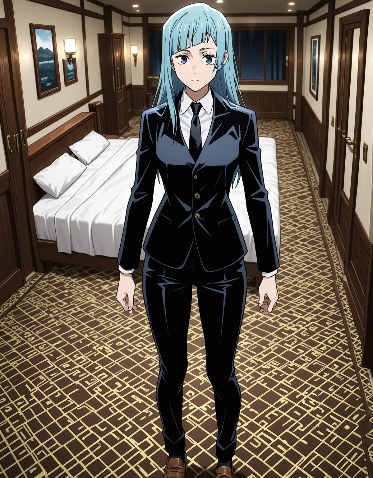 【呪術廻戦エロ画像】三輪霞がスーツのままセックスで乱れまくり！可愛くあえぐだけじゃなくフェラ顔が堪らない！ - PAGE 001