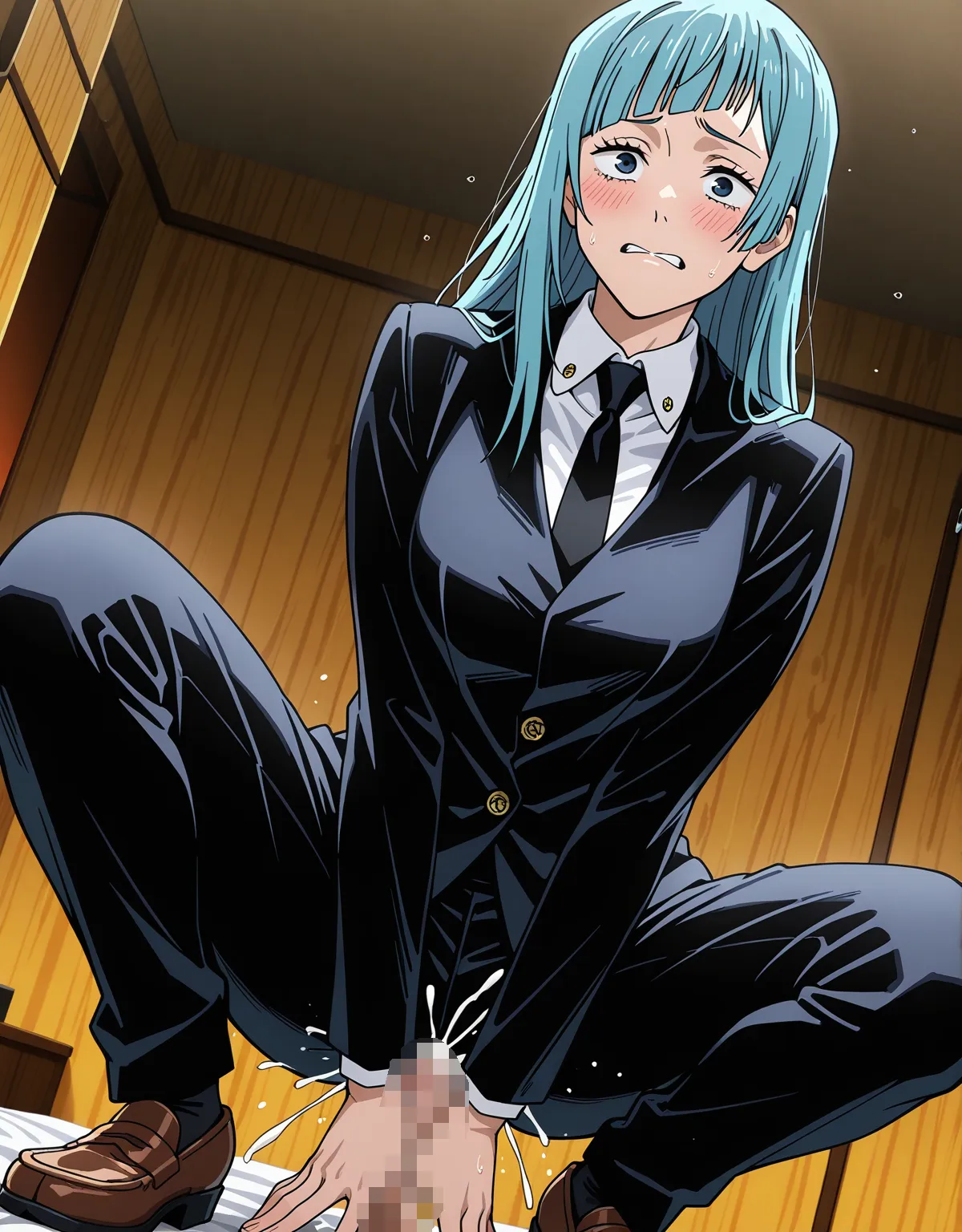 【呪術廻戦エロ画像】三輪霞がスーツのままセックスで乱れまくり！可愛くあえぐだけじゃなくフェラ顔が堪らない！ - PAGE 006