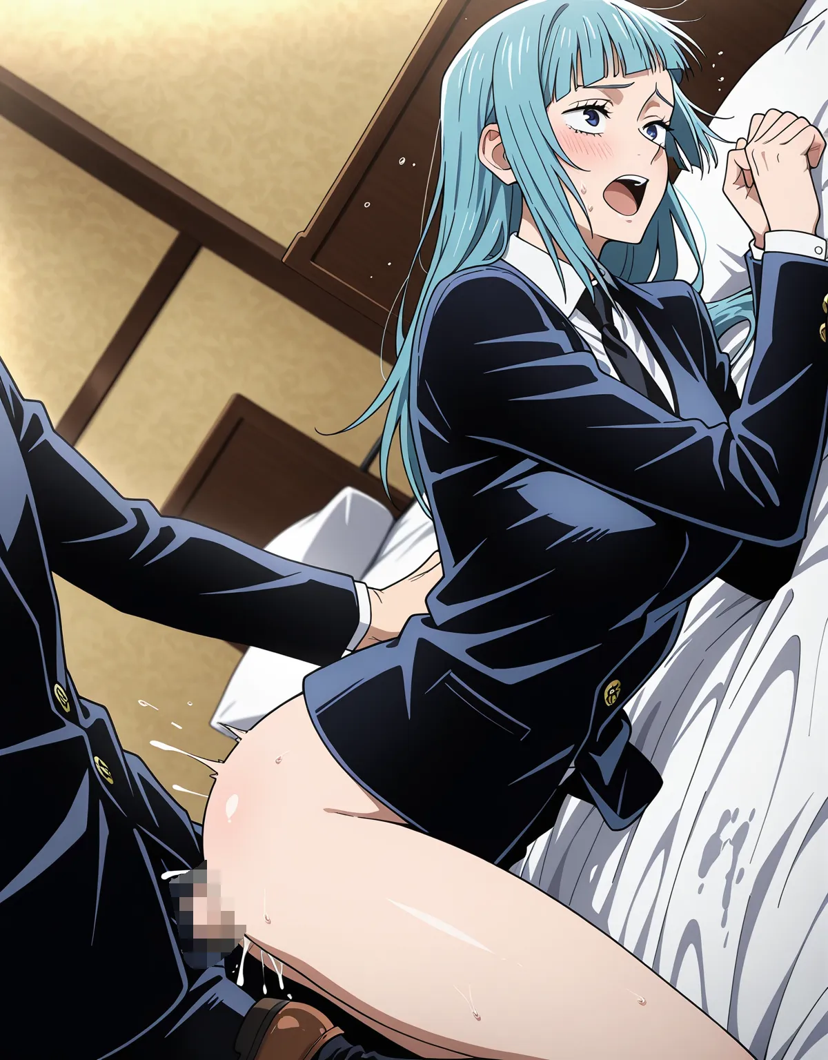 【呪術廻戦エロ画像】三輪霞がスーツのままセックスで乱れまくり！可愛くあえぐだけじゃなくフェラ顔が堪らない！ - PAGE 013