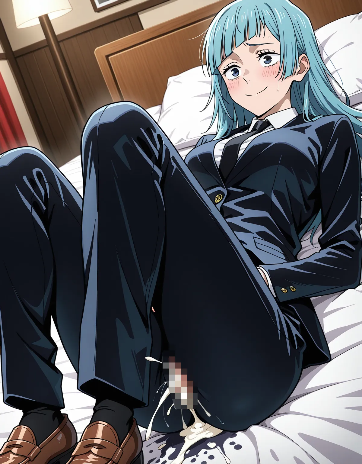 【呪術廻戦エロ画像】三輪霞がスーツのままセックスで乱れまくり！可愛くあえぐだけじゃなくフェラ顔が堪らない！ - PAGE 014