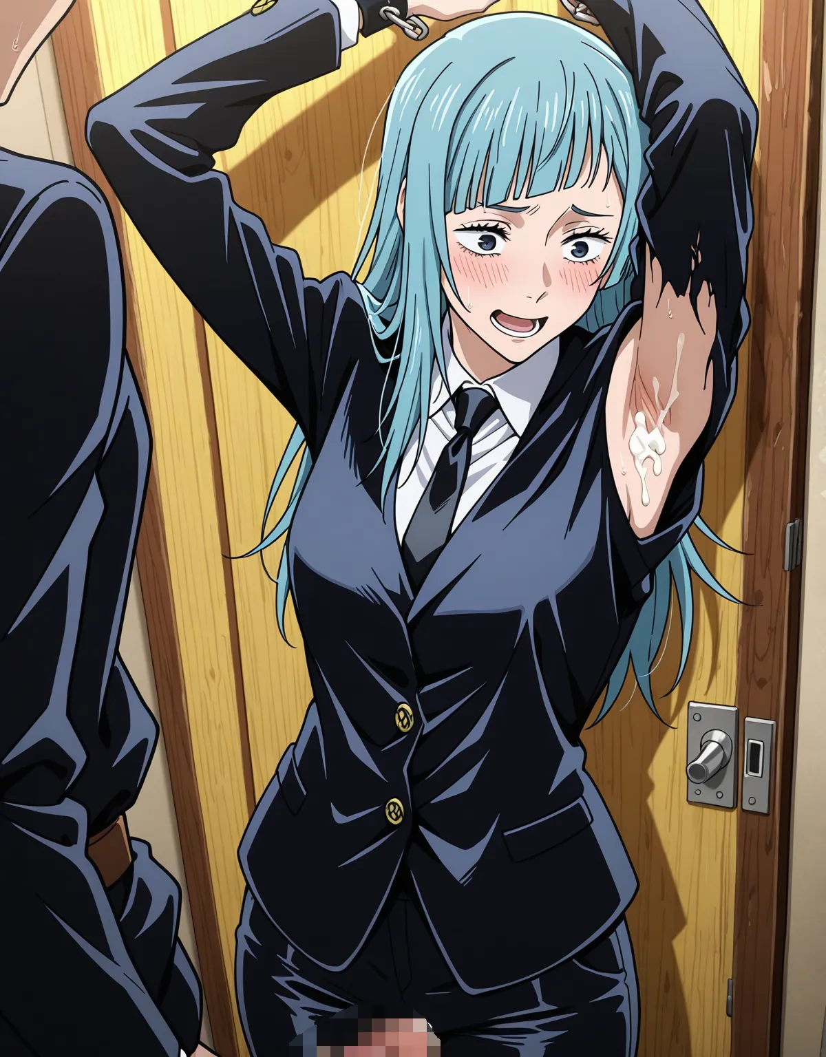 【呪術廻戦エロ画像】三輪霞がスーツのままセックスで乱れまくり！可愛くあえぐだけじゃなくフェラ顔が堪らない！ - PAGE 016