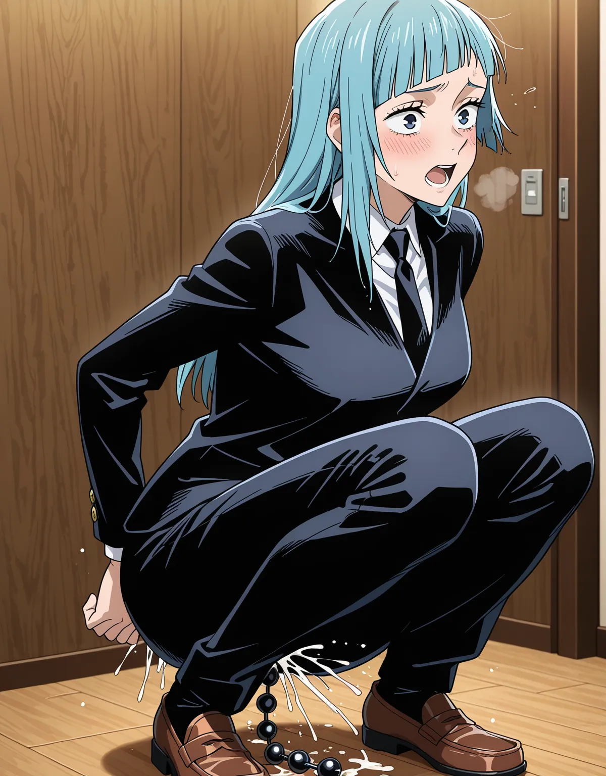 【呪術廻戦エロ画像】三輪霞がスーツのままセックスで乱れまくり！可愛くあえぐだけじゃなくフェラ顔が堪らない！ - PAGE 018