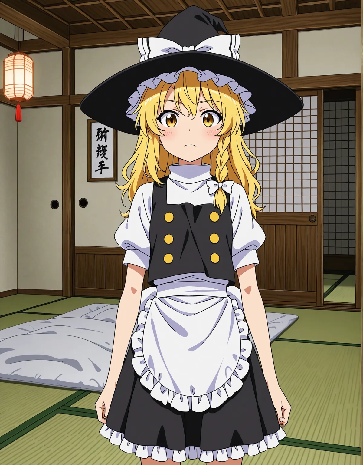 【東方Projectエロ画像】霧雨魔理沙が流されるままにセックスをしちゃう！金髪貧乳美少女が和食派なのもあって和室での生ハメが似合っちゃう！ - PAGE 001