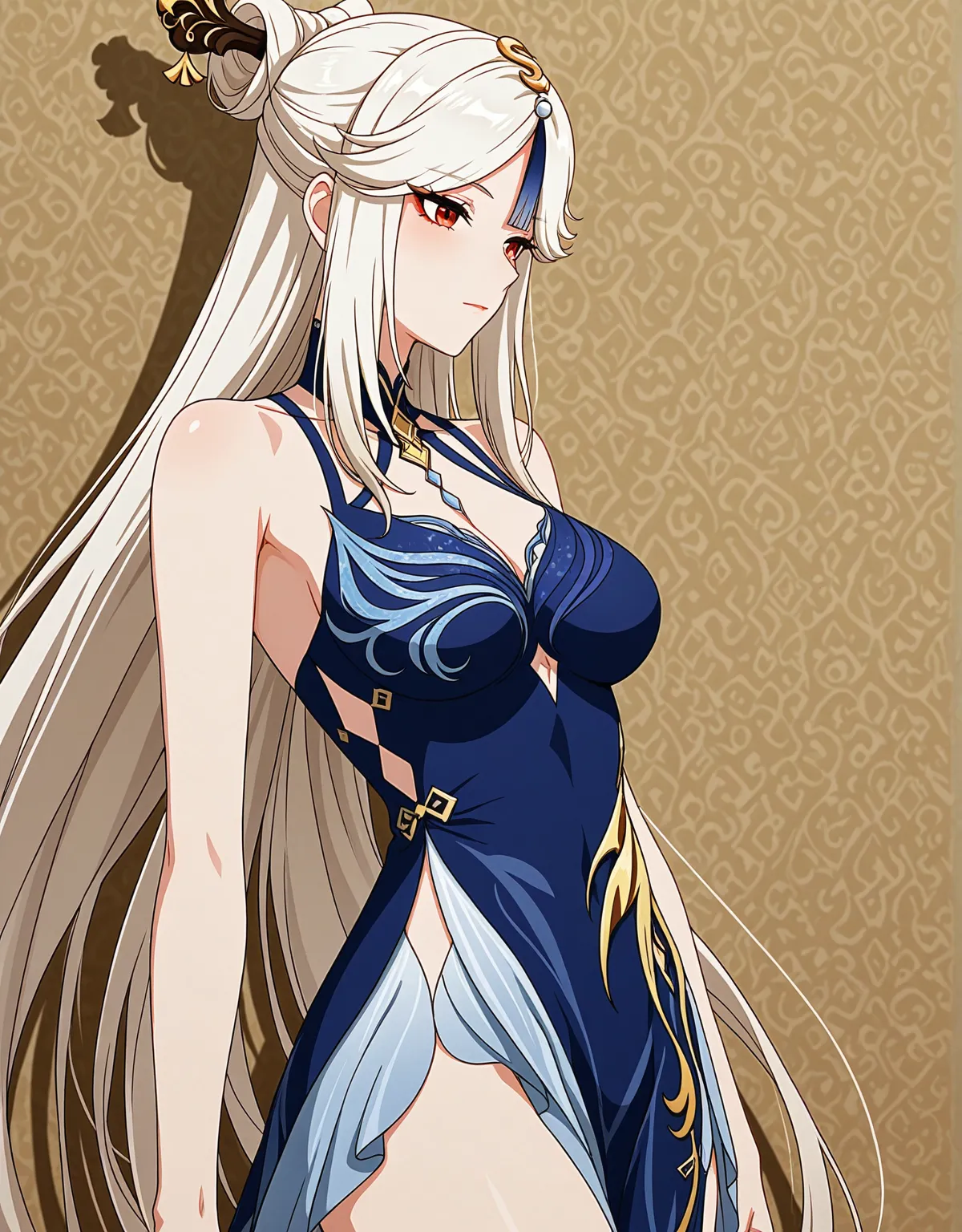 【原神エロ画像】凝光が紗の幽蘭を着てセックスでアヘ顔！スタイル抜群の長身巨乳美人の見た目がエロすぎる！ - PAGE 001