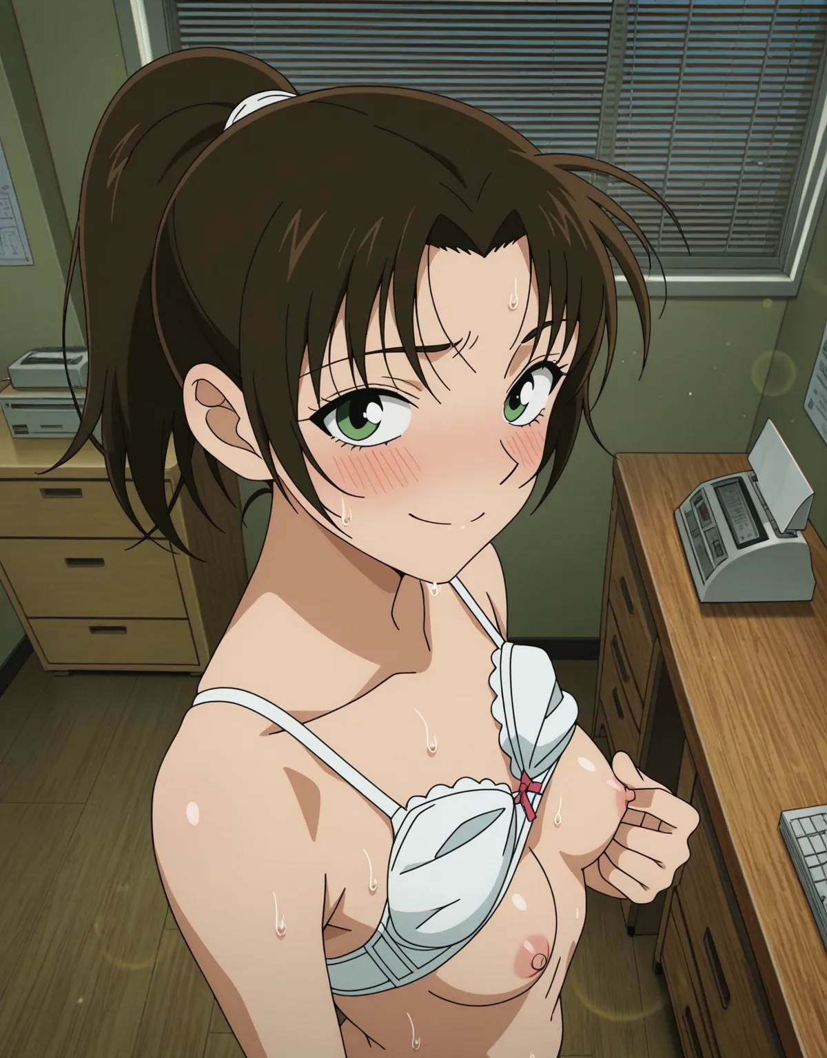 【名探偵コナンエロ画像】遠山和葉がオフィスでセックスをしちゃって乱れちゃう！明るく気が強く胸も大きめとエロさ満点で絶頂顔も堪らない！ - PAGE 041