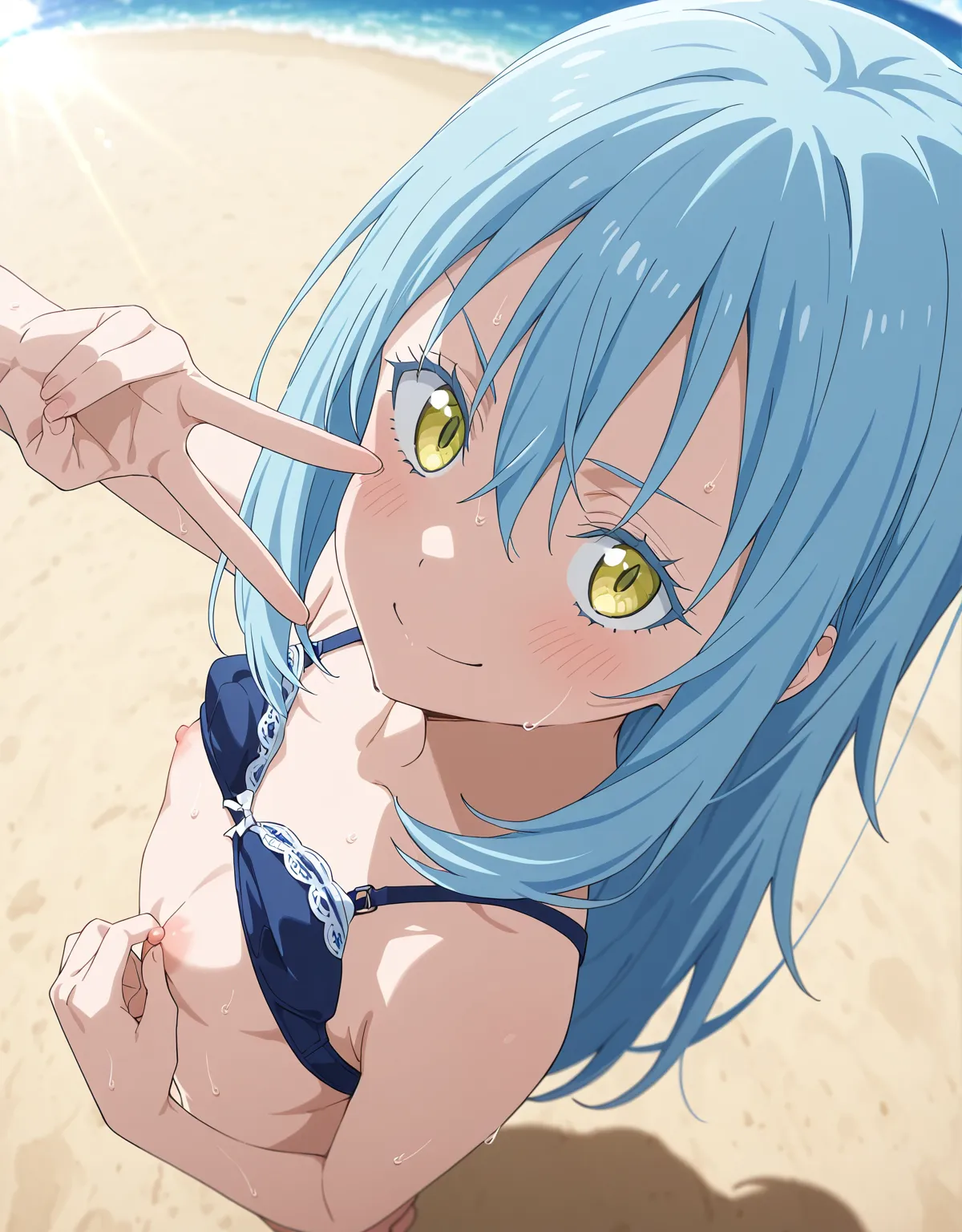 【転生したらスライムだった件エロ画像】女体化したリムルがノリノリでセックスを披露してしまう！シズさんの顔と体がいいだけに調教して娼婦のようなこともさせたくなる！ - PAGE 002