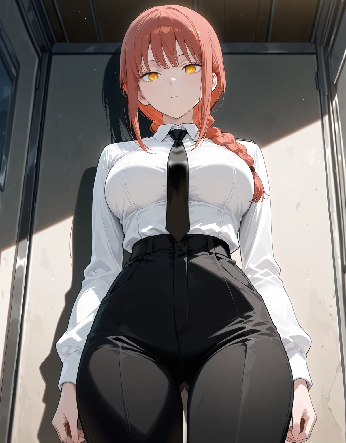【チェンソーマンエロ画像】マキマの母性を感じさせつつセックスをしてメスを露出！巨乳クール系が普段と違った顔を見せて乱れる姿に射精不可避！ - PAGE 001