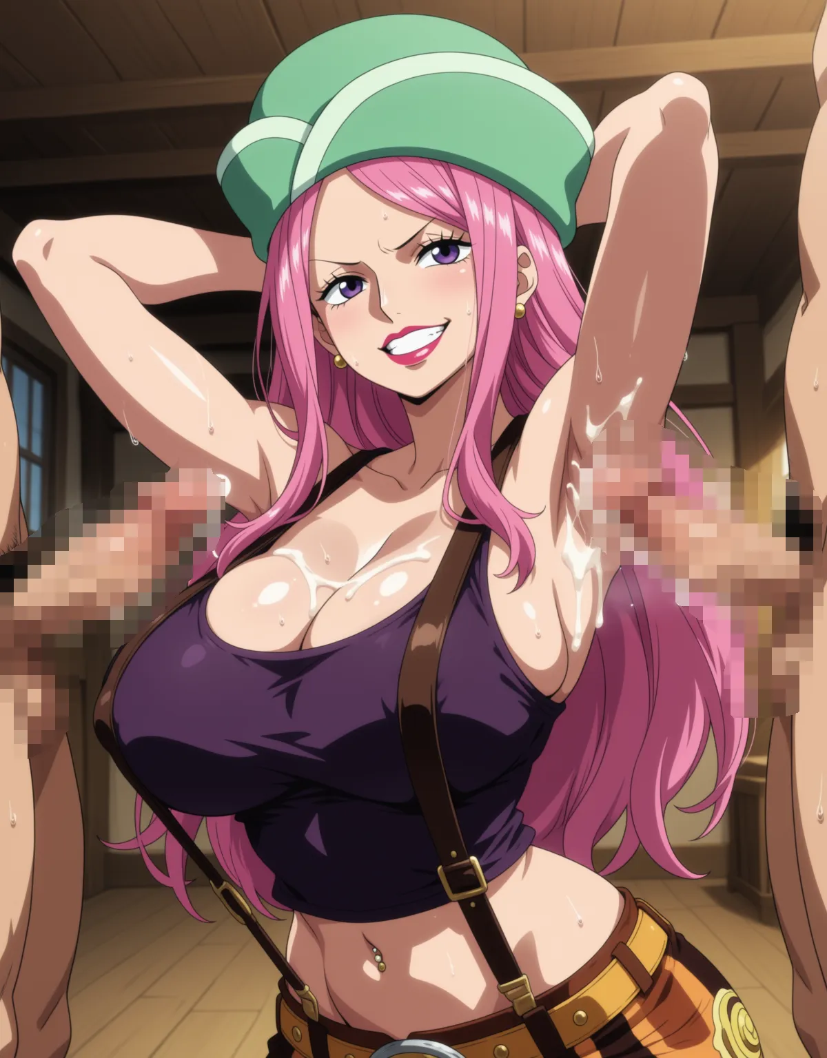 【ONEPIECEエロ画像】ジュエリー・ボニーがムチムチな体を披露しながらセックス！ドはまりして射精させまくりの搾り取りまくりで捗ること間違いなし！ - PAGE 050