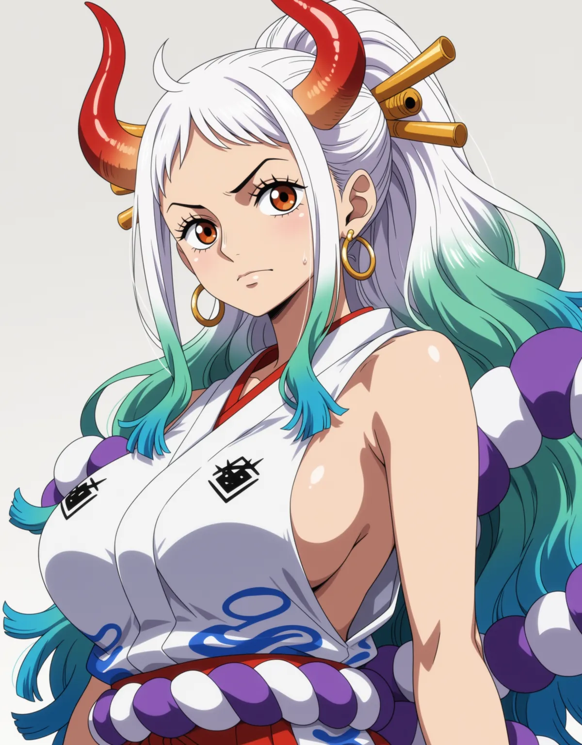【ONEPIECEエロ画像】ヤマトが嫌がっていながらもセックスをされてしまって気持ちよくなる！ムチムチ巨乳の肉付きに誰もが犯してしまうこと間違いなし！ - PAGE 001