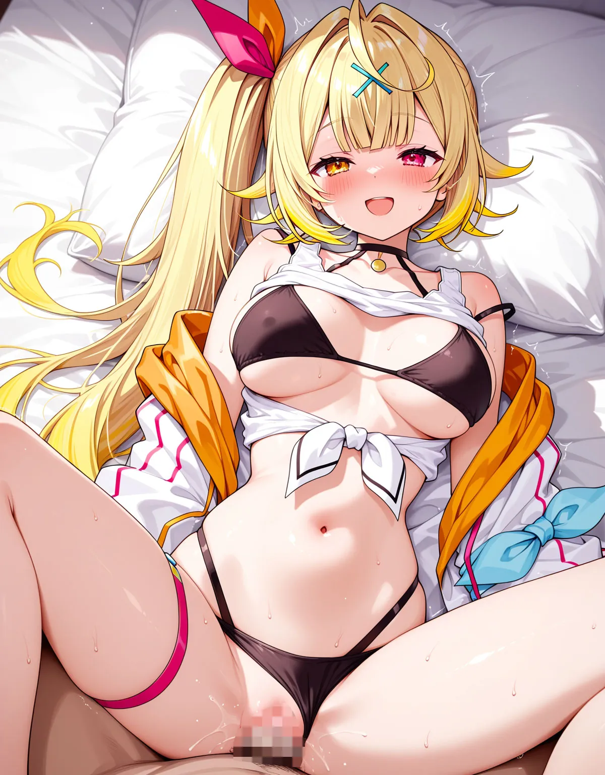 【星川サラエロ画像】実は巨乳のサラちゃんとイチャラブセックス！イラマ顔射で首絞め調教！中出しはもう不可避！(笑) - PAGE 003