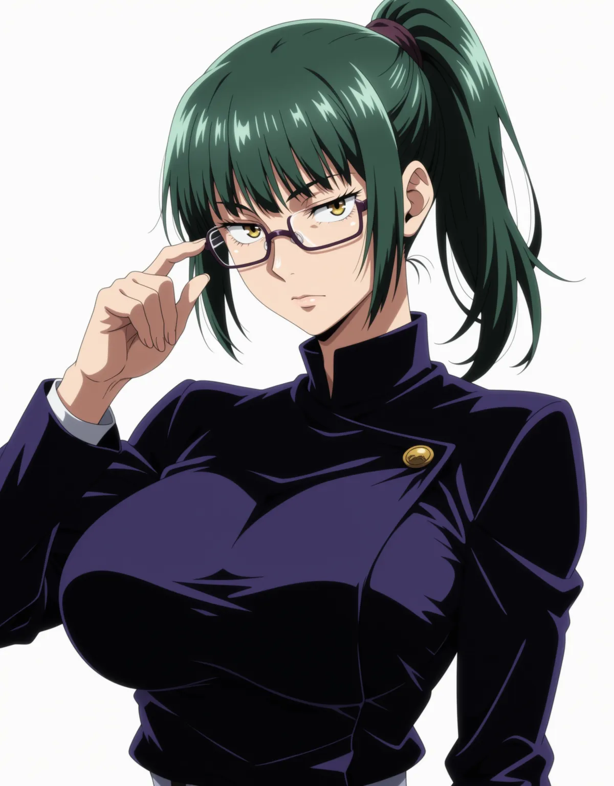【呪術廻戦エロ画像】禪院真希がムチムチボディで余すことなくフェラからアナルセックスまで！インテリ風にみせかけたフィジカルタイプのむっちりな肉体を堪能！